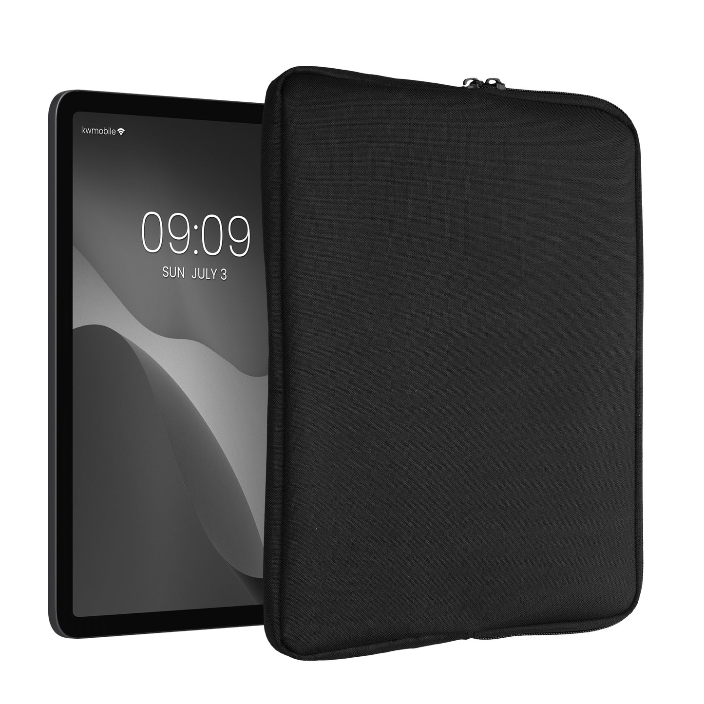 kwmobile Schutzhülle kompatibel mit 12,4"-12,9" Tablet Hülle mit Reißverschluss