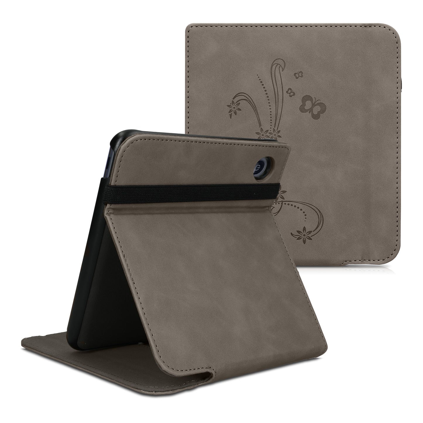 kwmobile Hülle kompatibel mit Kobo Kobo Libra Colour / Tolino Vision Color - Schlaufe Ständer - e-Reader Schutzhülle