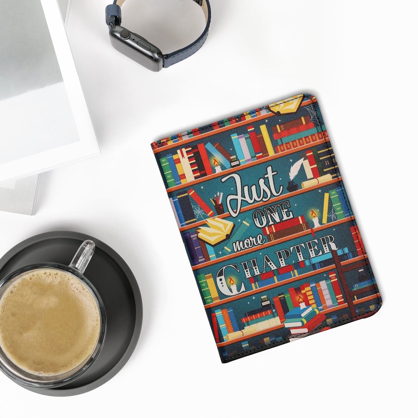 kwmobile Schutzhülle für Amazon Kindle Paperwhite (2024)/Colorsoft Hülle - eReader Flip Case mit Handschlaufe und Auto Sleep Funktion