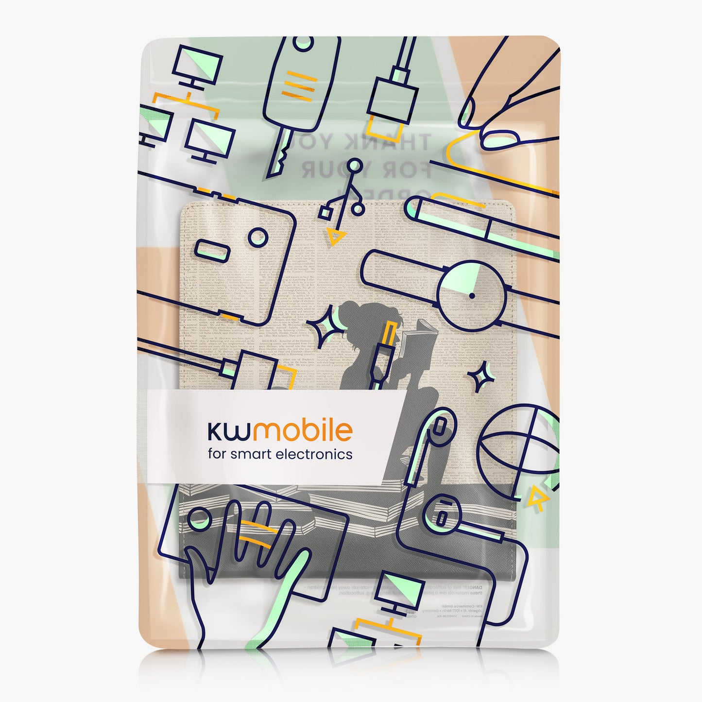 kwmobile Hülle kompatibel mit Amazon Kindle Scribe (2024) Hülle - Case mit Schlaufe und Ständer