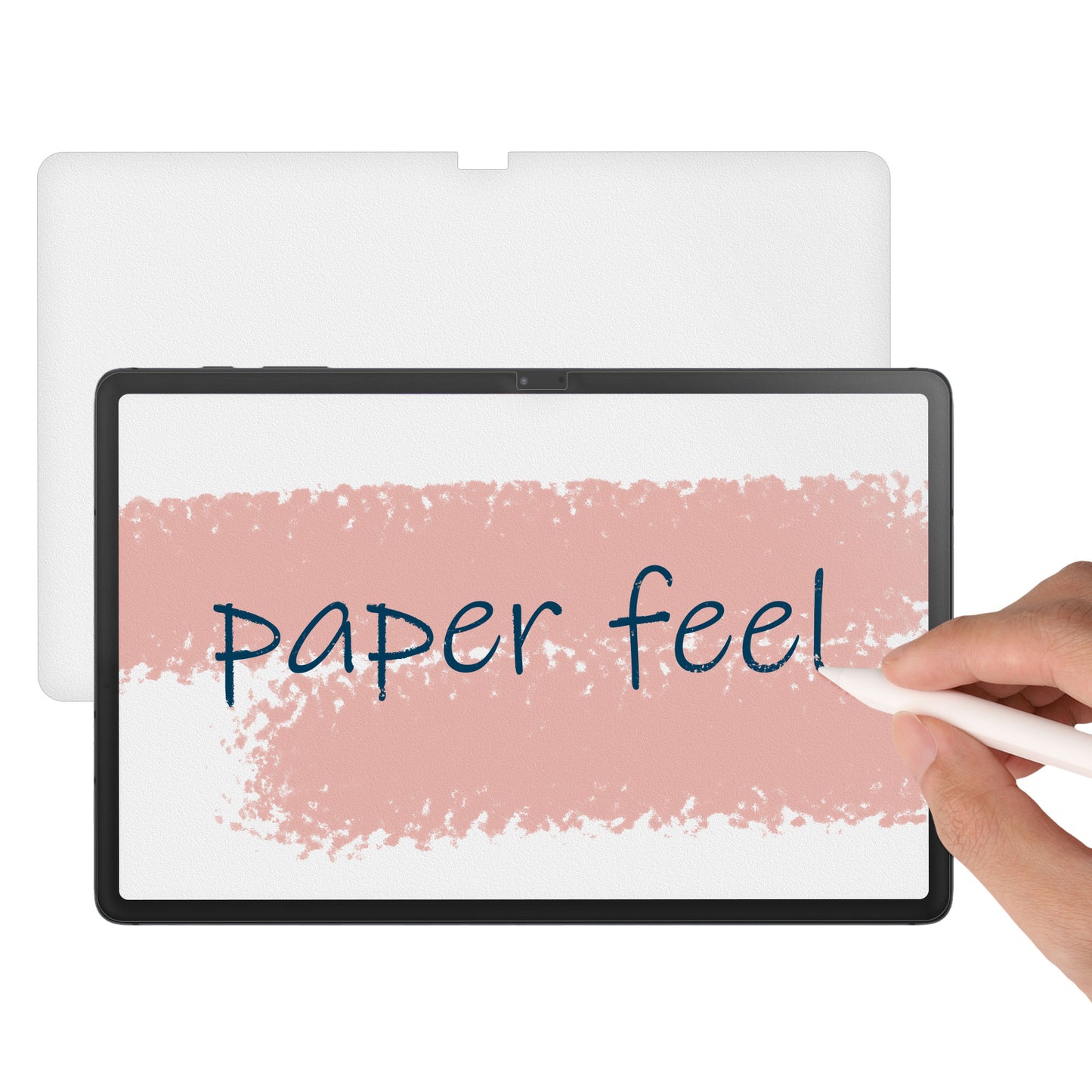 kwmobile Schutzfolie kompatibel mit Samsung Galaxy Tab S7 FE Papier Gefühl Folie Tablet Full Screen Paper Feel Cover Tablet Displayfolie Papiergefühl