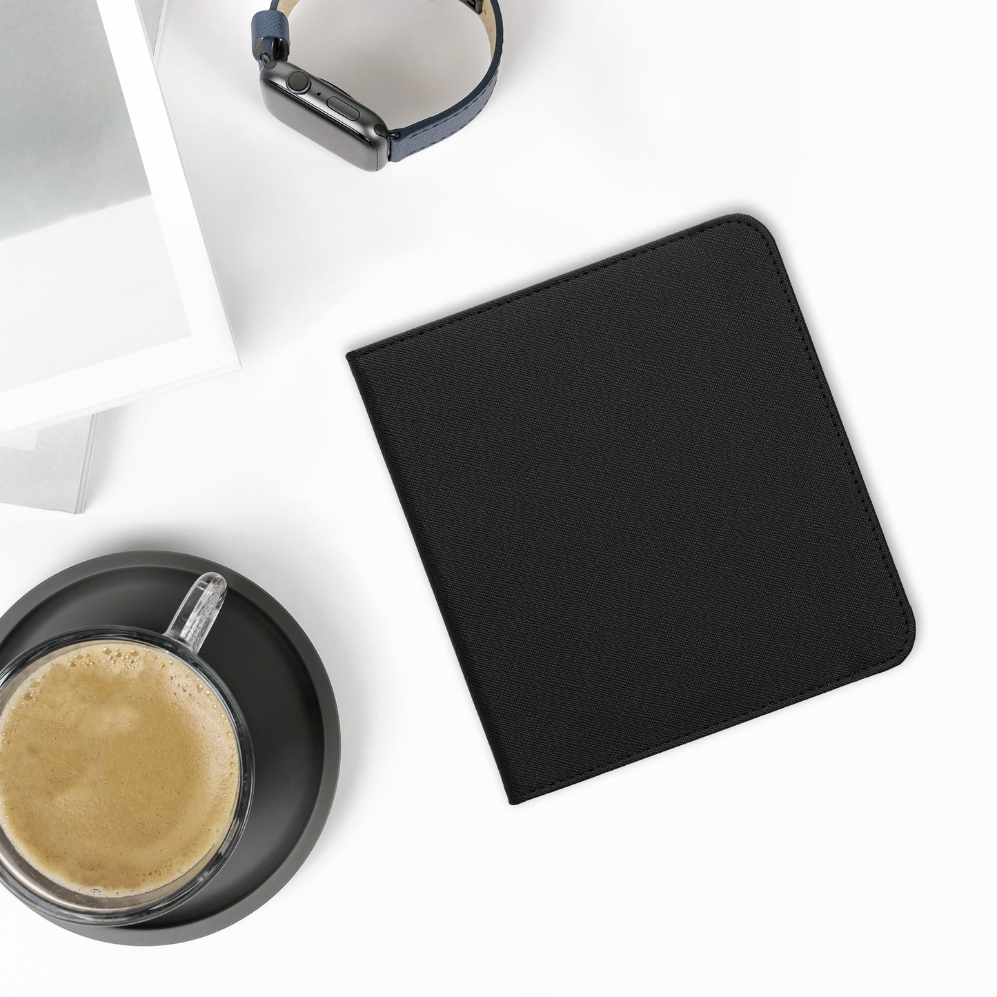 kwmobile Klapphülle kompatibel mit Kobo Kobo Libra Colour / Tolino Vision Color Hülle - Schutzhülle für den eReader mit Handschlaufe