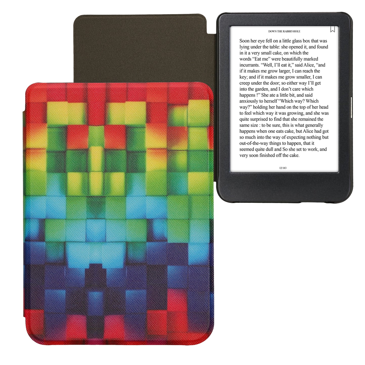 kwmobile Schutzhülle für Kobo Clara BW / Clara Colour / Tolino Shine (5) / Shine Color Hülle - eReader Flip Case mit Auto Sleep Funktion