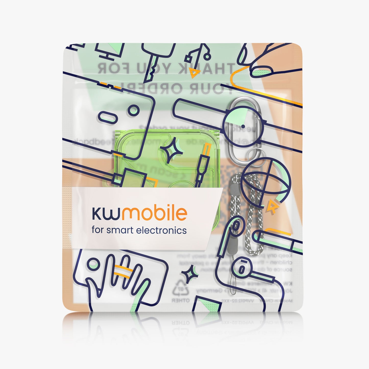 kwmobile Hülle kompatibel mit Nothing ear (2) Hardcover Schutzhülle Etui Case Cover Kopfhörer