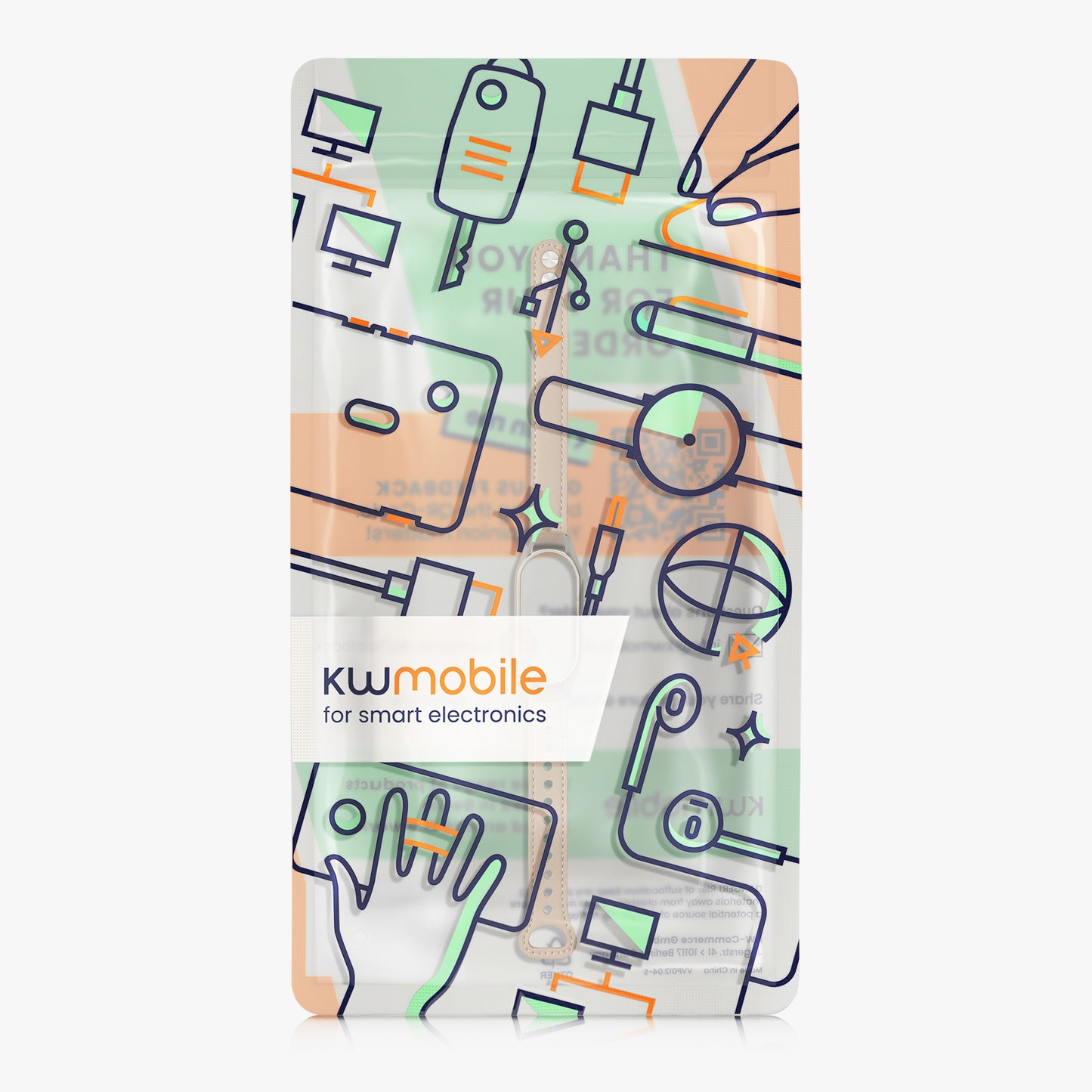 kwmobile Uhrenarmband für Xiaomi Smart Band 10 / Smart Band 9 / 8 Armband Ersatzarmband für Fitnesstracker Wechselarmband Smartwatch
