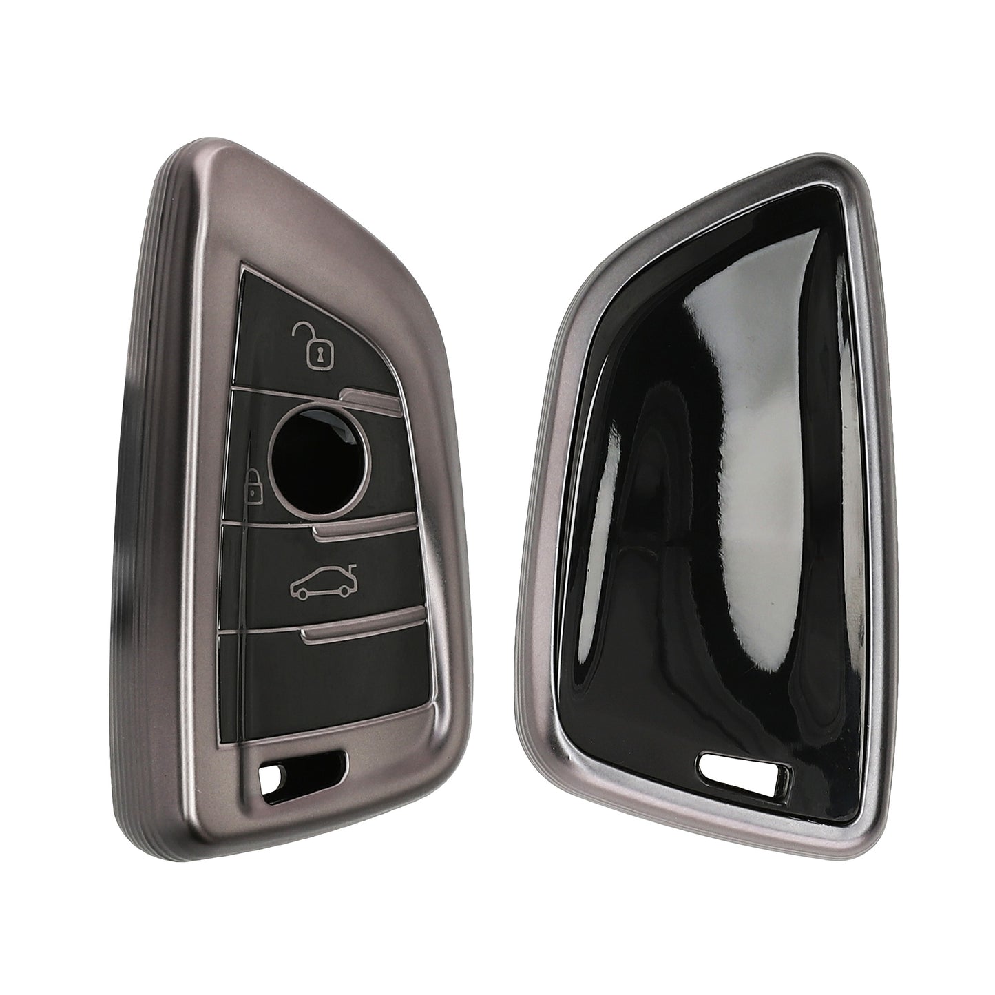 kwmobile Autoschlüssel Hülle kompatibel mit BMW 3-Tasten Smart Key Autoschlüssel - Schlüsselhülle Silikon Cover