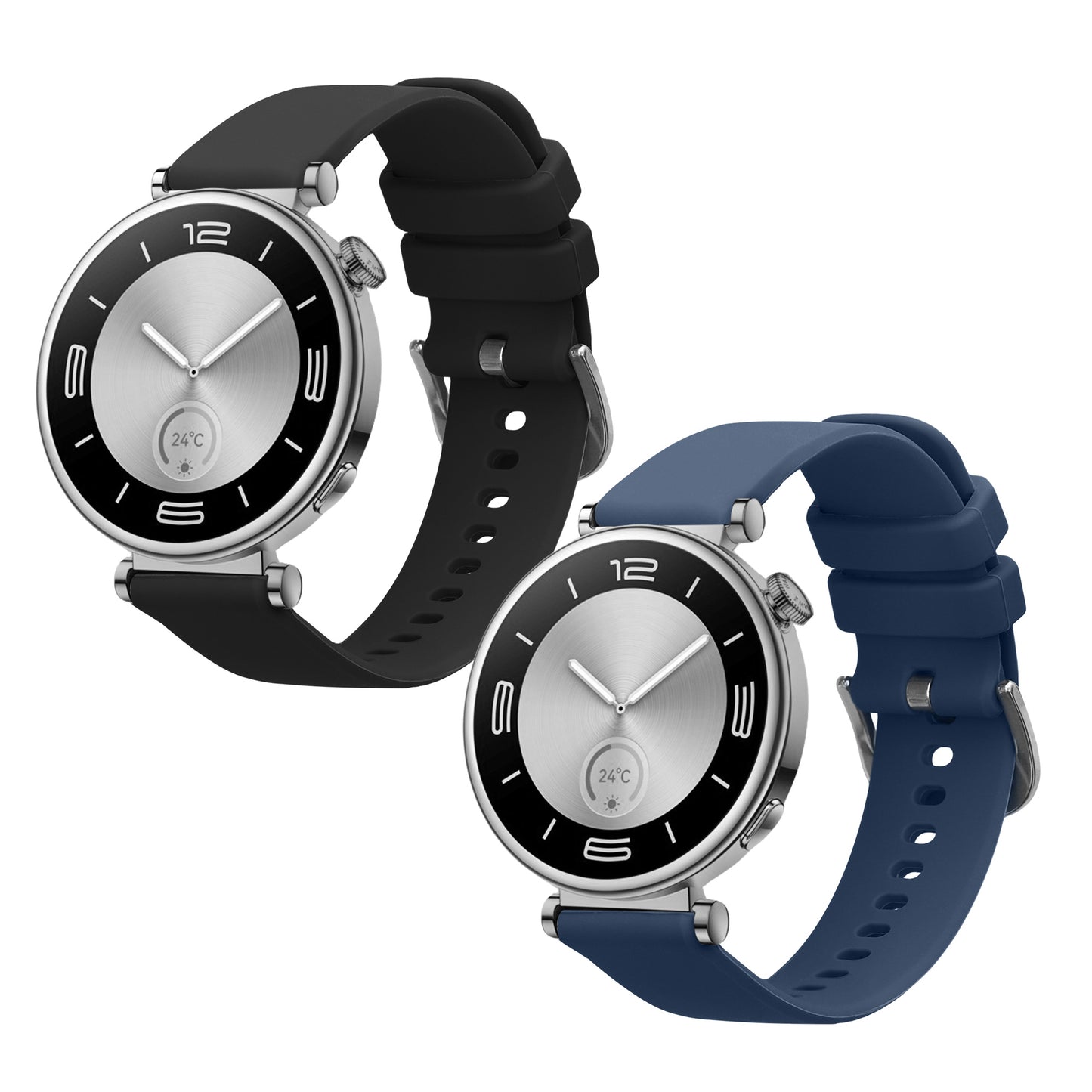 kwmobile Uhrenarmband für Huawei Watch GT5 41mm / GT5 Pro 42mm / Watch GT4 41mm Armband Fitnesstracker Band Set Ersatzarmband Smartwatch