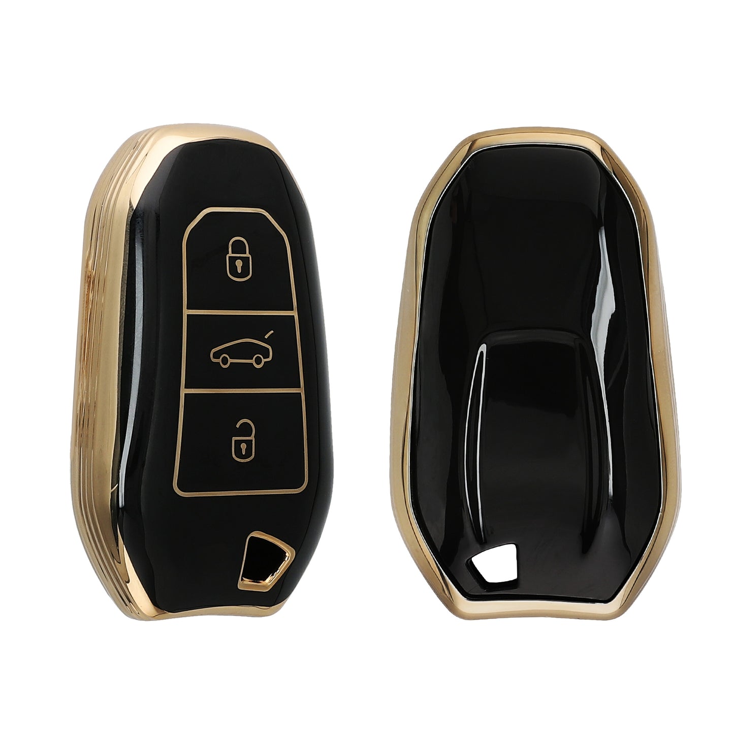 kwmobile Autoschlüssel Hülle kompatibel mit Opel 3-Tasten Smartkey Autoschlüssel Keyless Go - Schlüsselhülle Cover