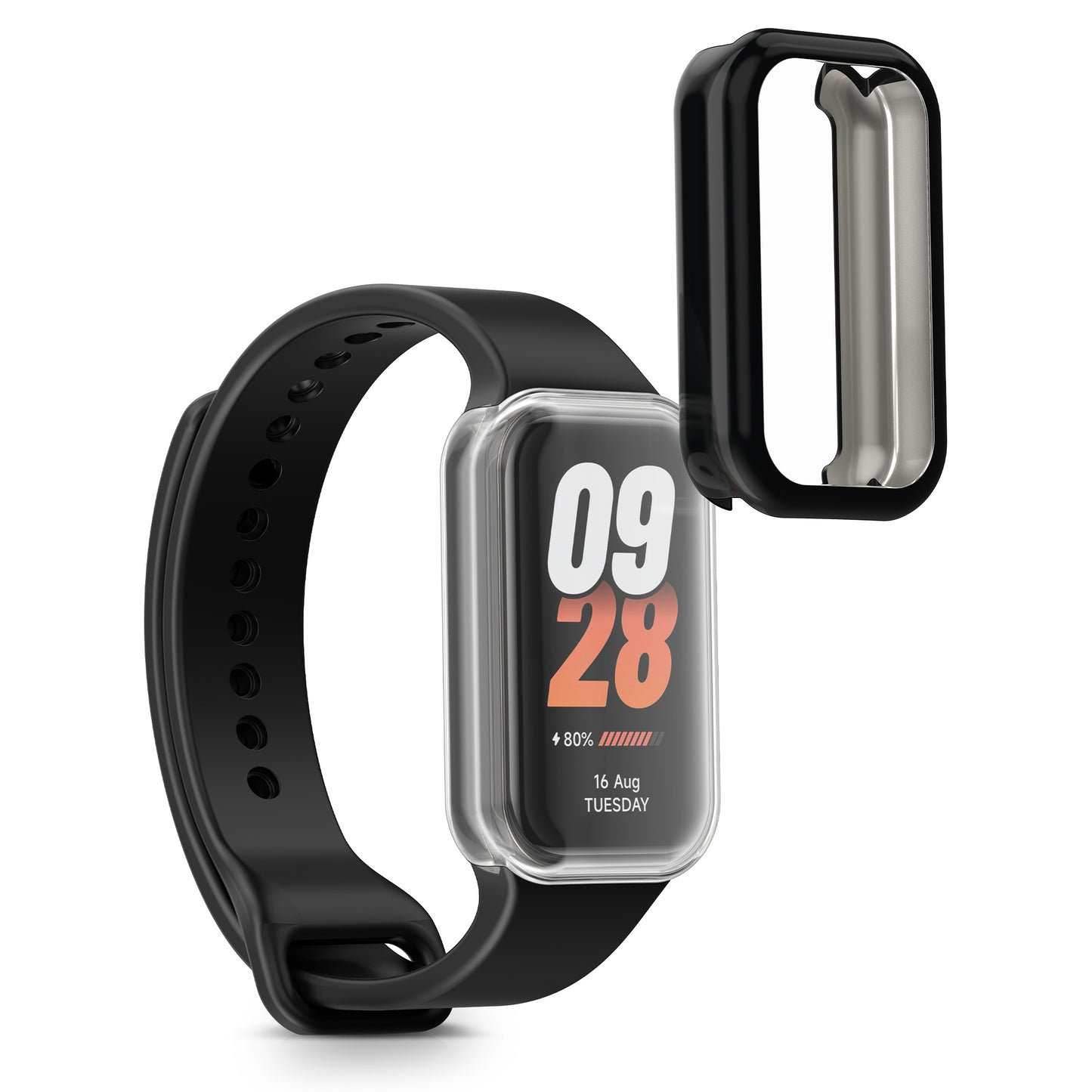 2x Hülle für Xiaomi Smart Band 8 Active / Redmi Band 2