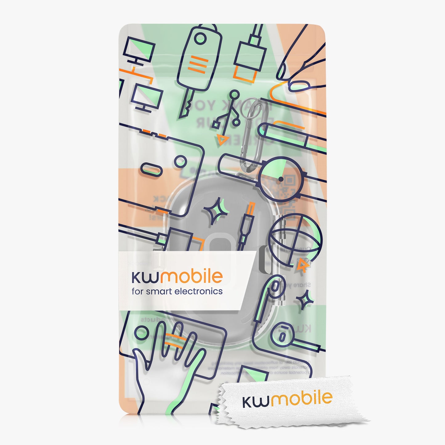 kwmobile Hülle kompatibel mit TOZO Open Buds Hardcover Schutzhülle Etui Case Kopfhörer
