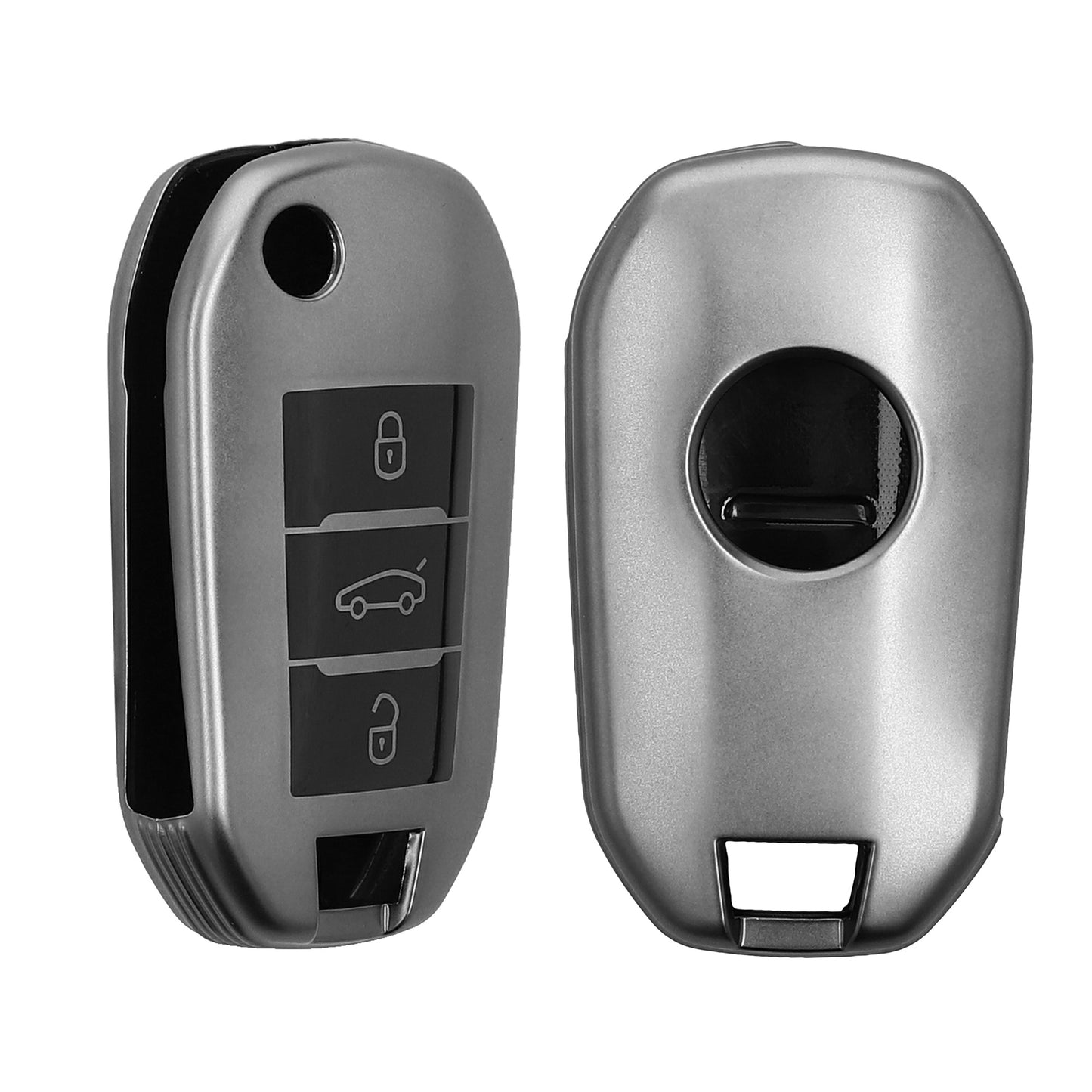 Silikon Hülle kompatibel mit Peugeot Citroen Autoschlüssel