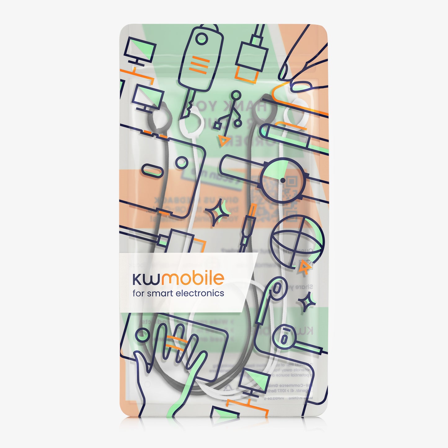 kwmobile Halteband kompatibel mit Samsung Galaxy Buds FE Headphones Kopfhörer Halter Band Strap