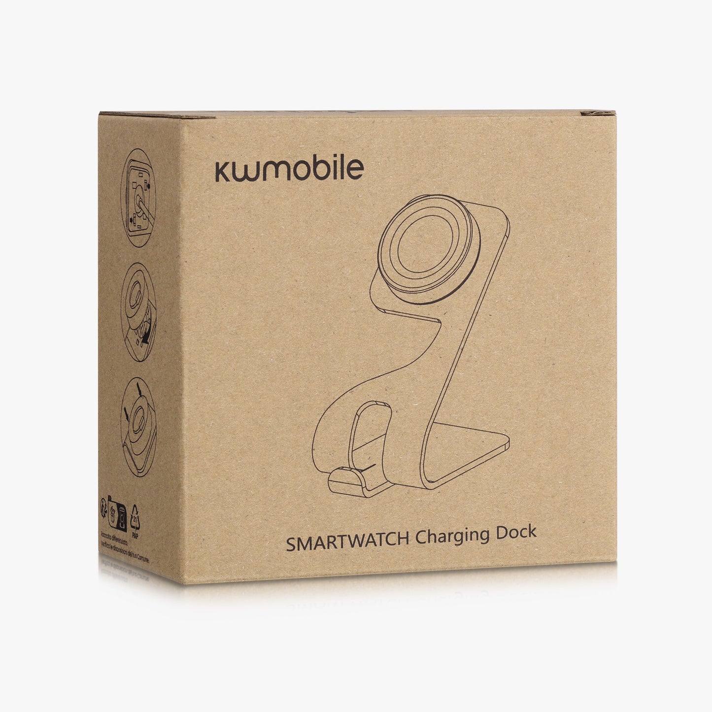 kwmobile USB Ladegerät kompatibel mit Garmin vivoactive 6 / vivoactive 5 / Forerunner 55 / 255 / 255 Music - USB Kabel Charger Stand - Smart Watch Ladestation - Ladekabel mit Standfunktion