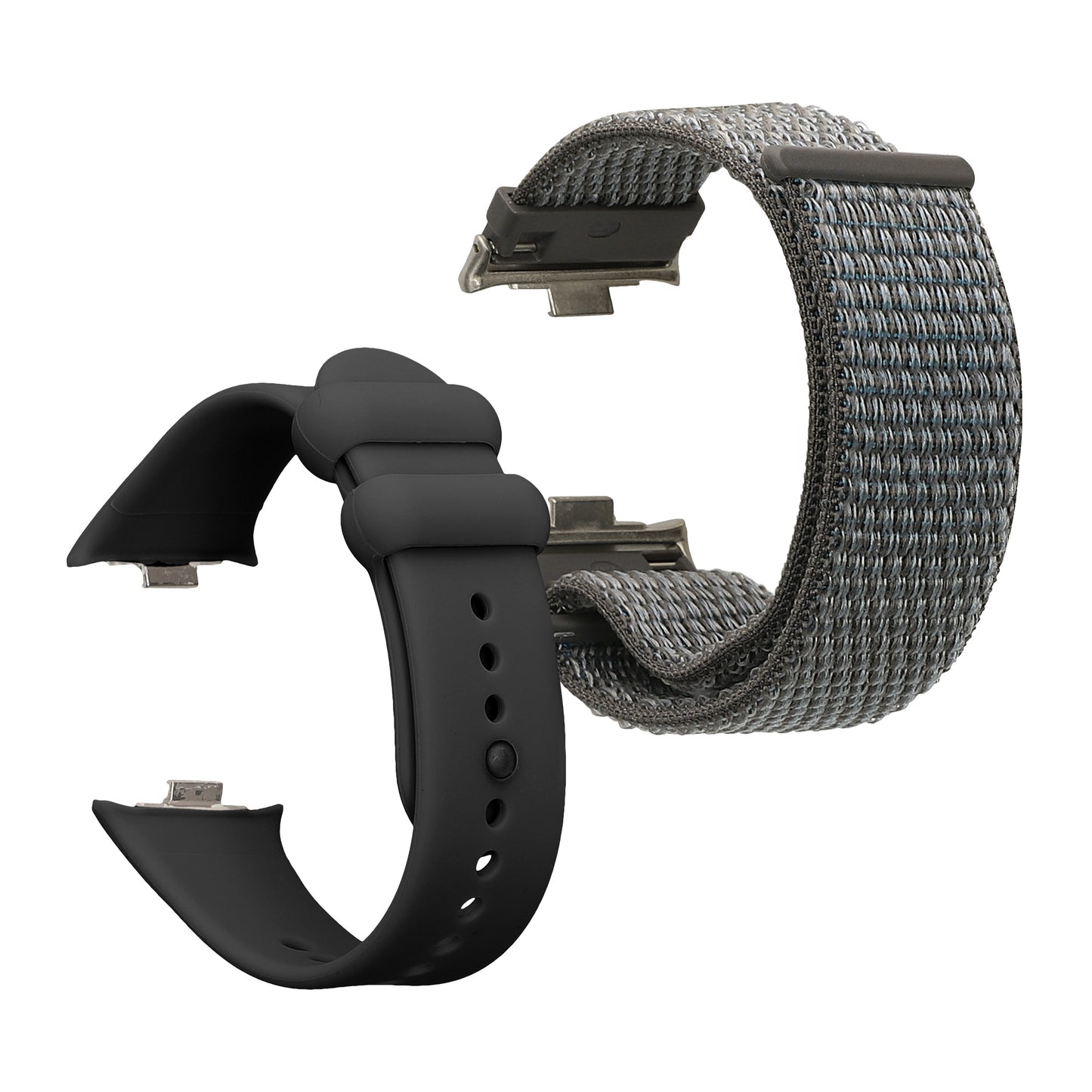 kwmobile Sportarmband kompatibel mit Xiaomi Redmi Watch 4 Armband Fitnesstracker Band Set aus Silikon und Nylon