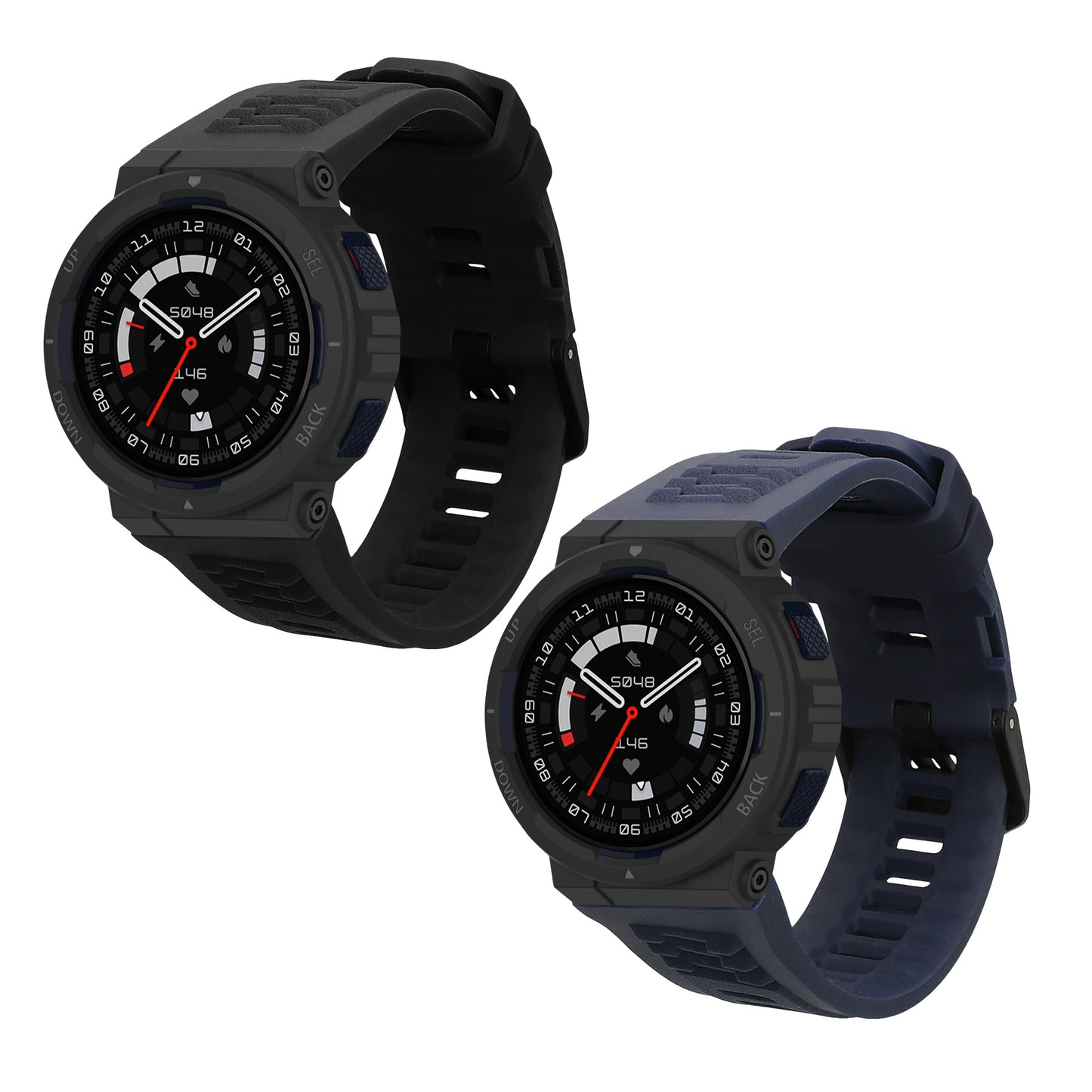 kwmobile Uhrenarmband für Amazfit Active Edge (A2212) Armband Fitnesstracker Band Set Ersatzarmband Smartwatch
