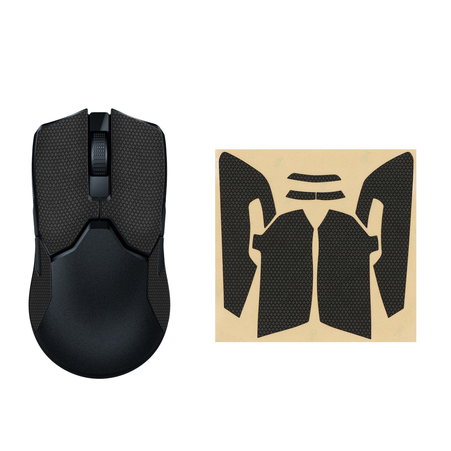 kwmobile Gaming Maus Grip Tape für Razer Viper 8k HZ Mouse Grip Tape Rutschfestes Griffband für PC Maus