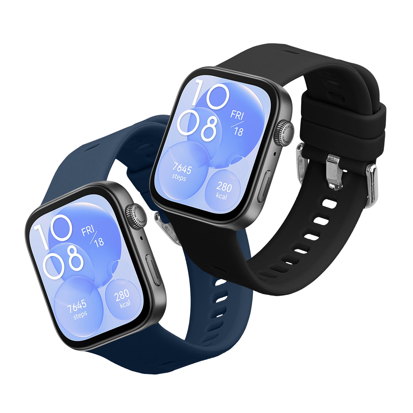 kwmobile Uhrenarmband für Huawei Watch Fit 3 Armband Fitnesstracker Band Set Ersatzarmband Smartwatch