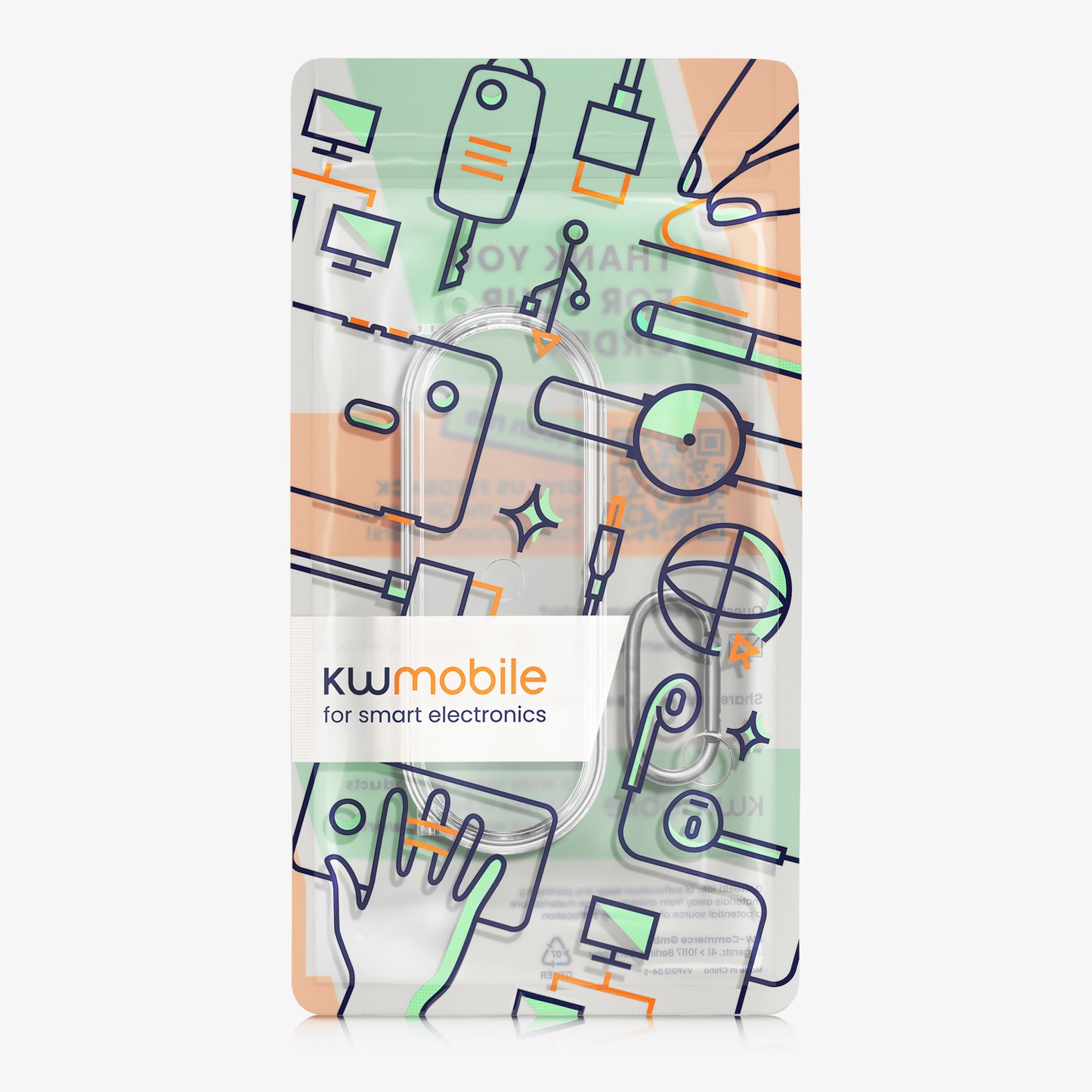 kwmobile Hülle für Nothing Ear (Open) Case Kopfhörer Cover