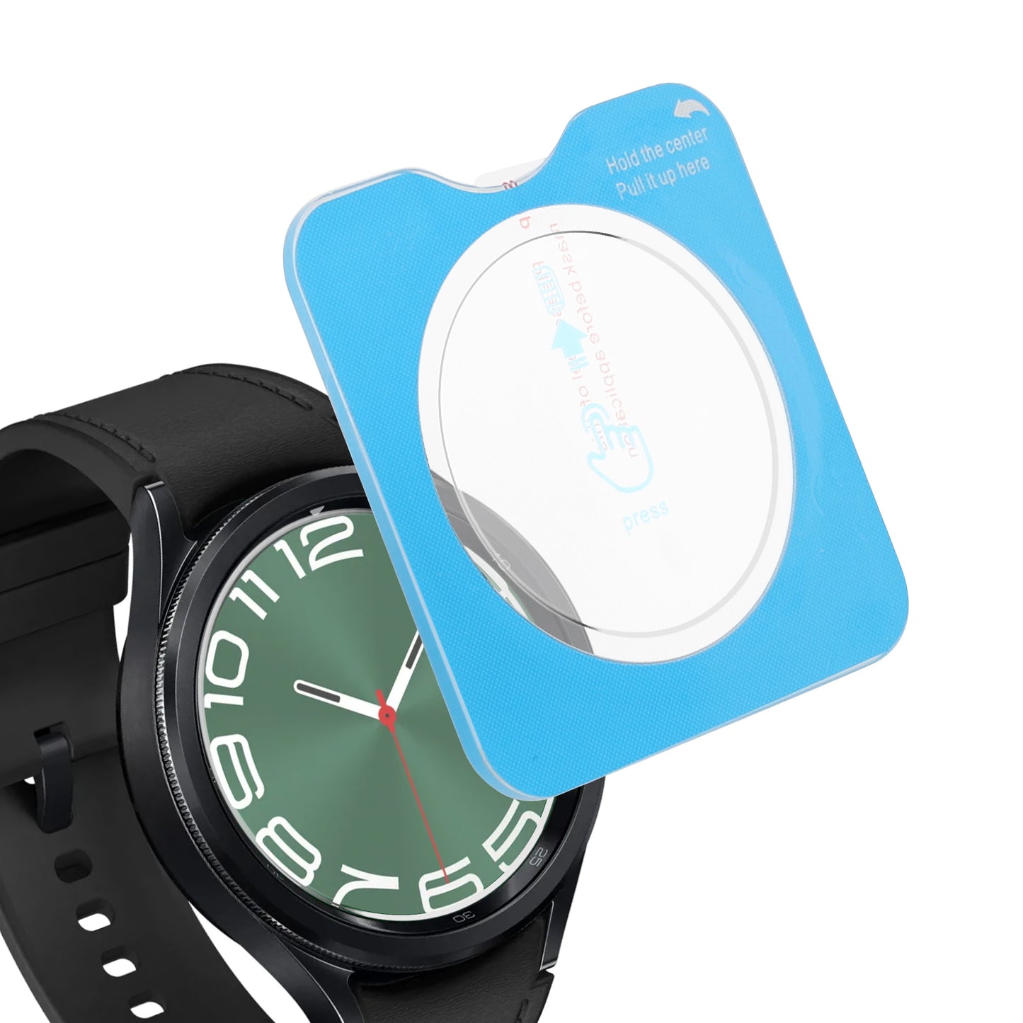 kwmobile Schutzglas kompatibel mit Samsung Galaxy Watch 6 Classic 47mm Folie Displayschutz für Smartwatch Fitness Tracker