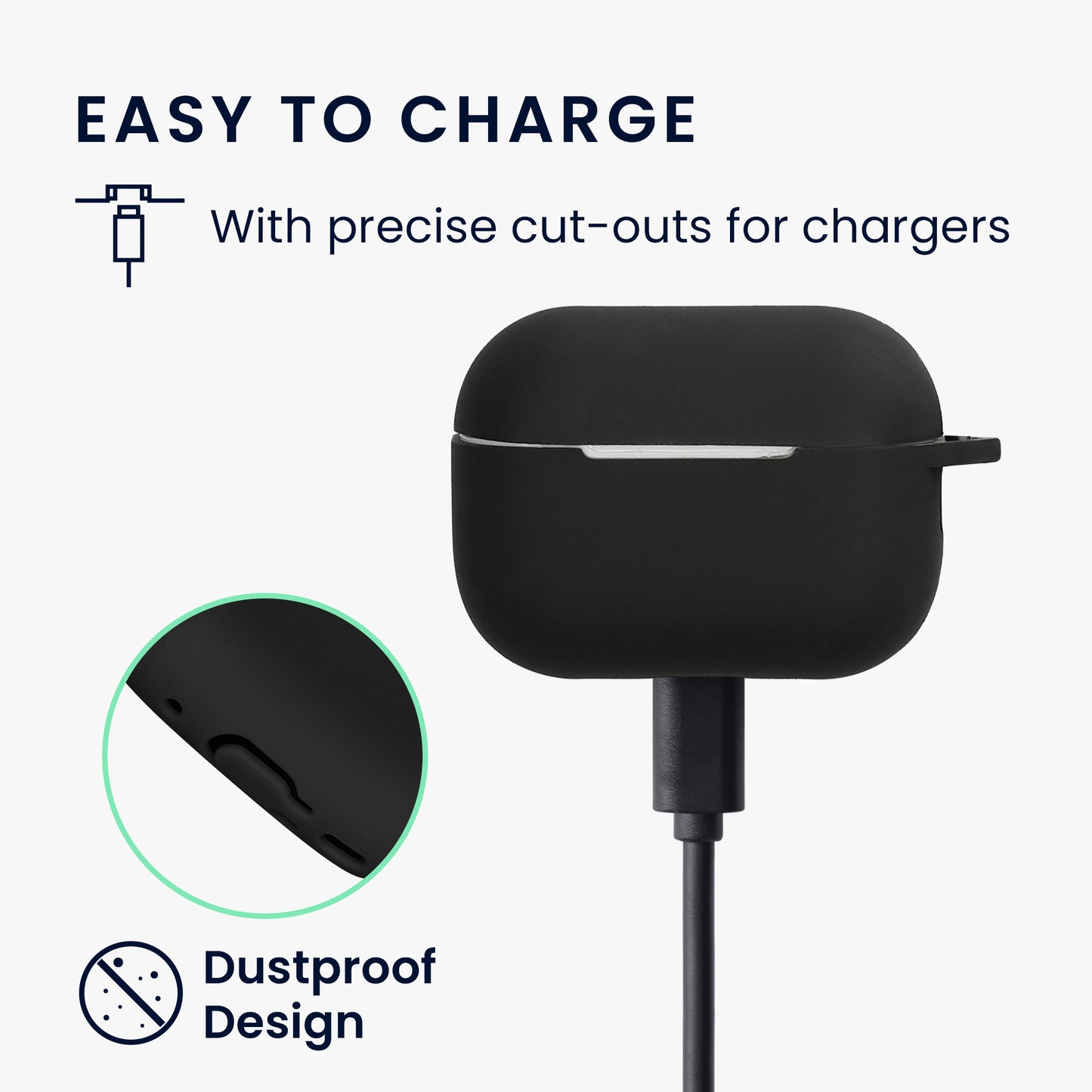 kwmobile Hülle kompatibel mit Apple Airpods Pro 2 Kopfhörer