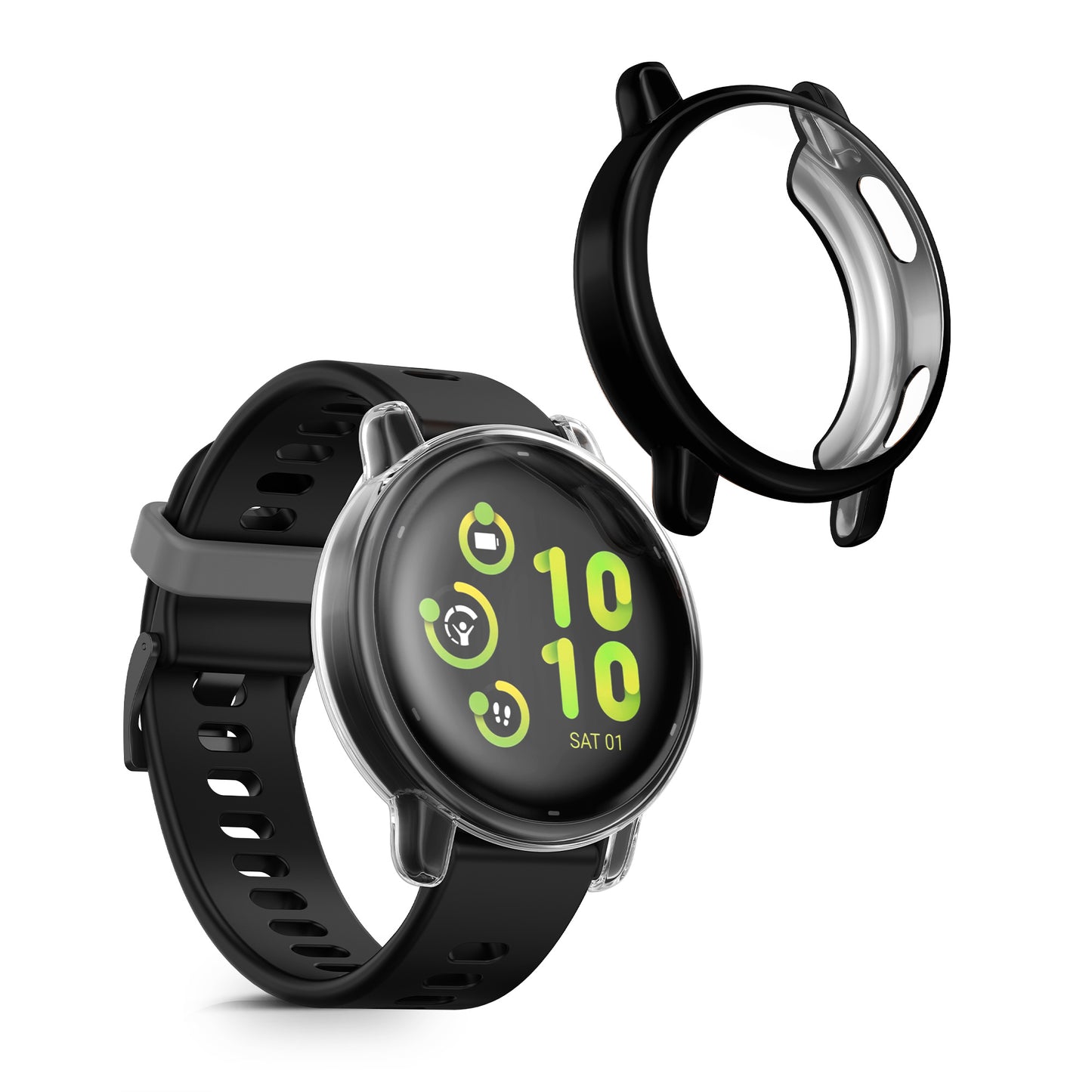 kwmobile Schutzhülle für Garmin vivoactive 5 / active 5 Fullbody Display Cover Set