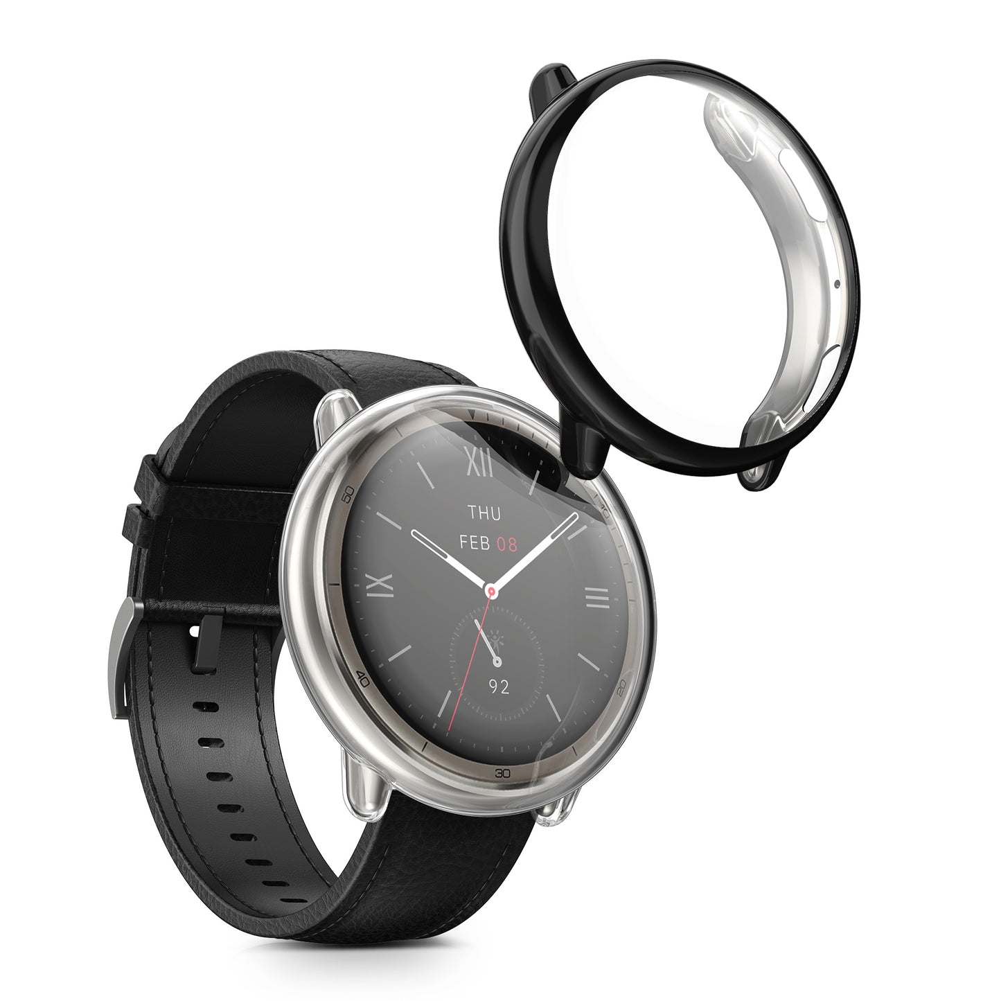 kwmobile Schutzhülle für Amazfit Active2 (A2437) Fullbody Display Cover Set