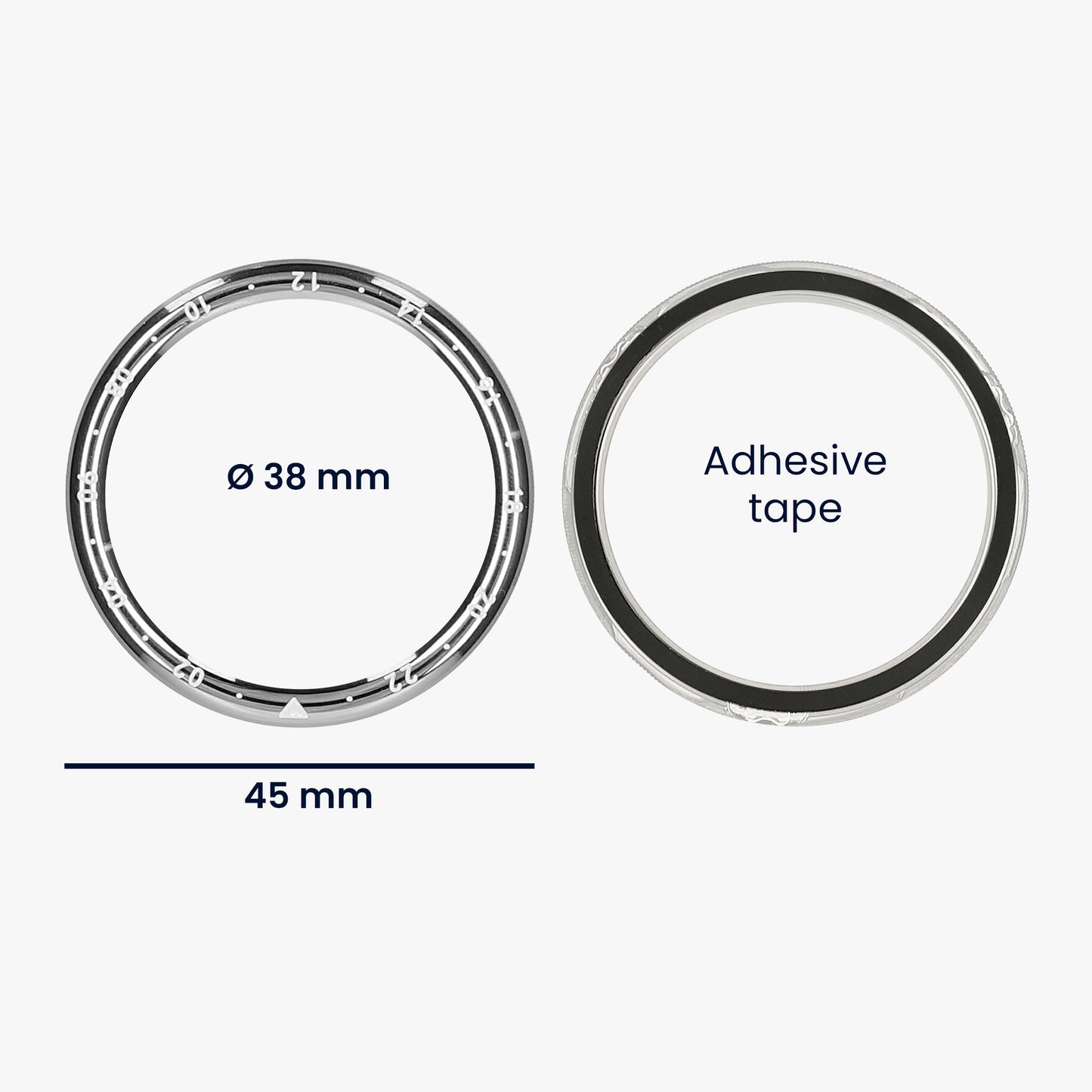 kwmobile Schutzring kompatibel mit Xiaomi Watch S4 / Watch S4 eSIM / Watch S3 Fitnesstracker