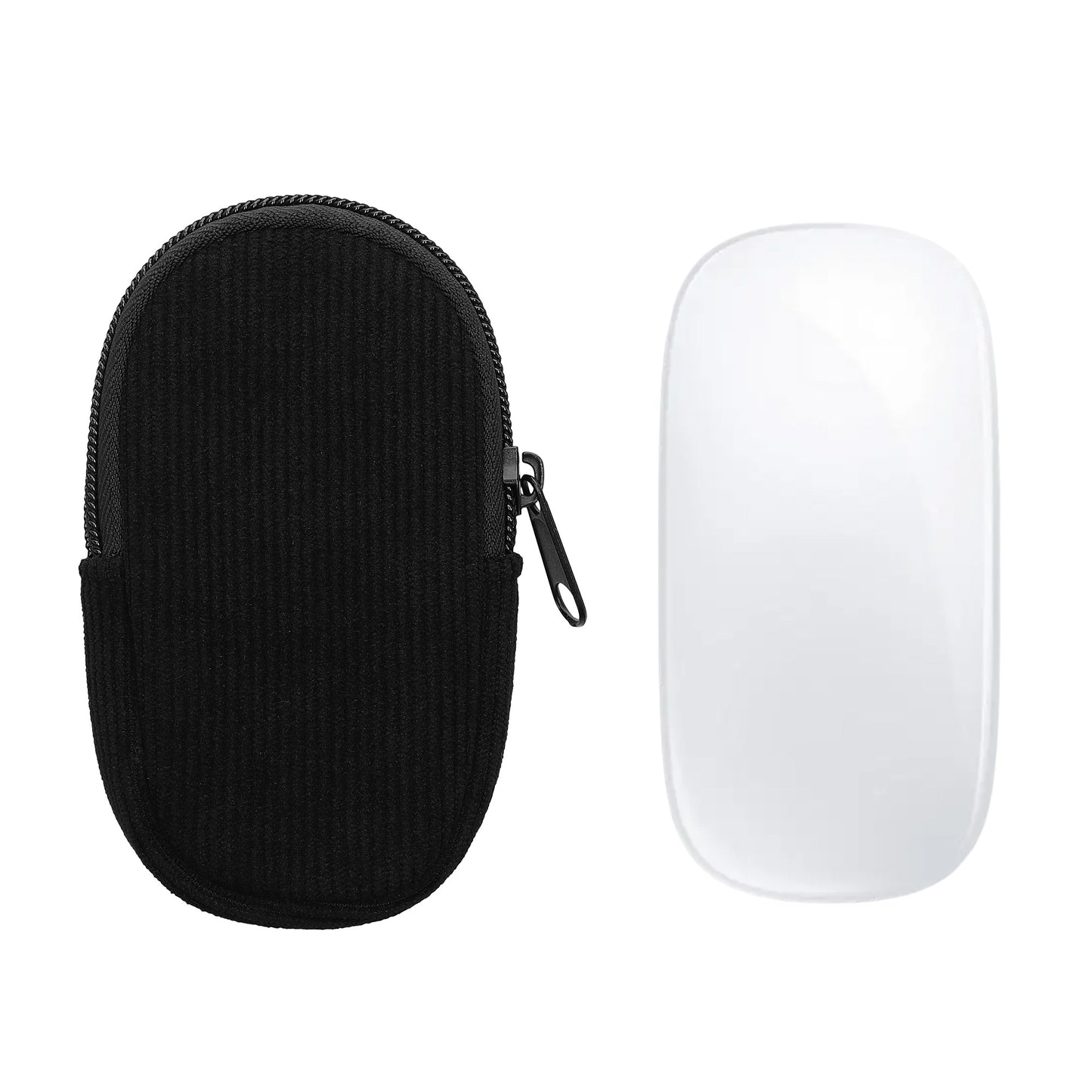 kwmobile Maus Tasche kompatibel mit Apple Magic Mouse 1 / 2 Hülle - Case für Bluetooth Maus aus robustem und Neopren Stoff