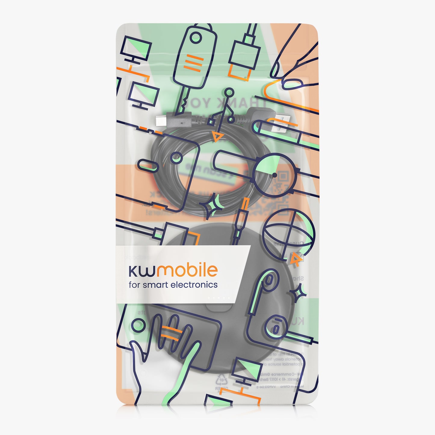 kwmobile Ladeschale kompatibel mit Sony LinkBuds Speaker Ladestation mit USB C Ladekabel Ladegerät tragbar