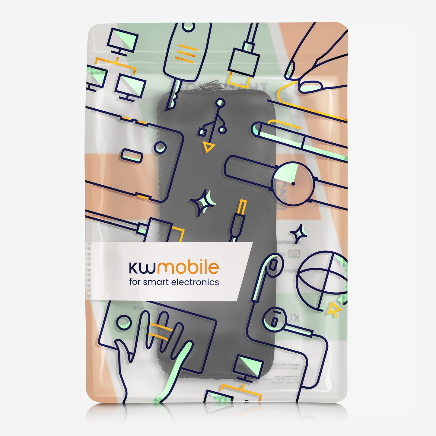 kwmobile Tastatur-Hülle kompatibel mit iClever GK03 Wireless Case Tasche für Tastatur Keyboard