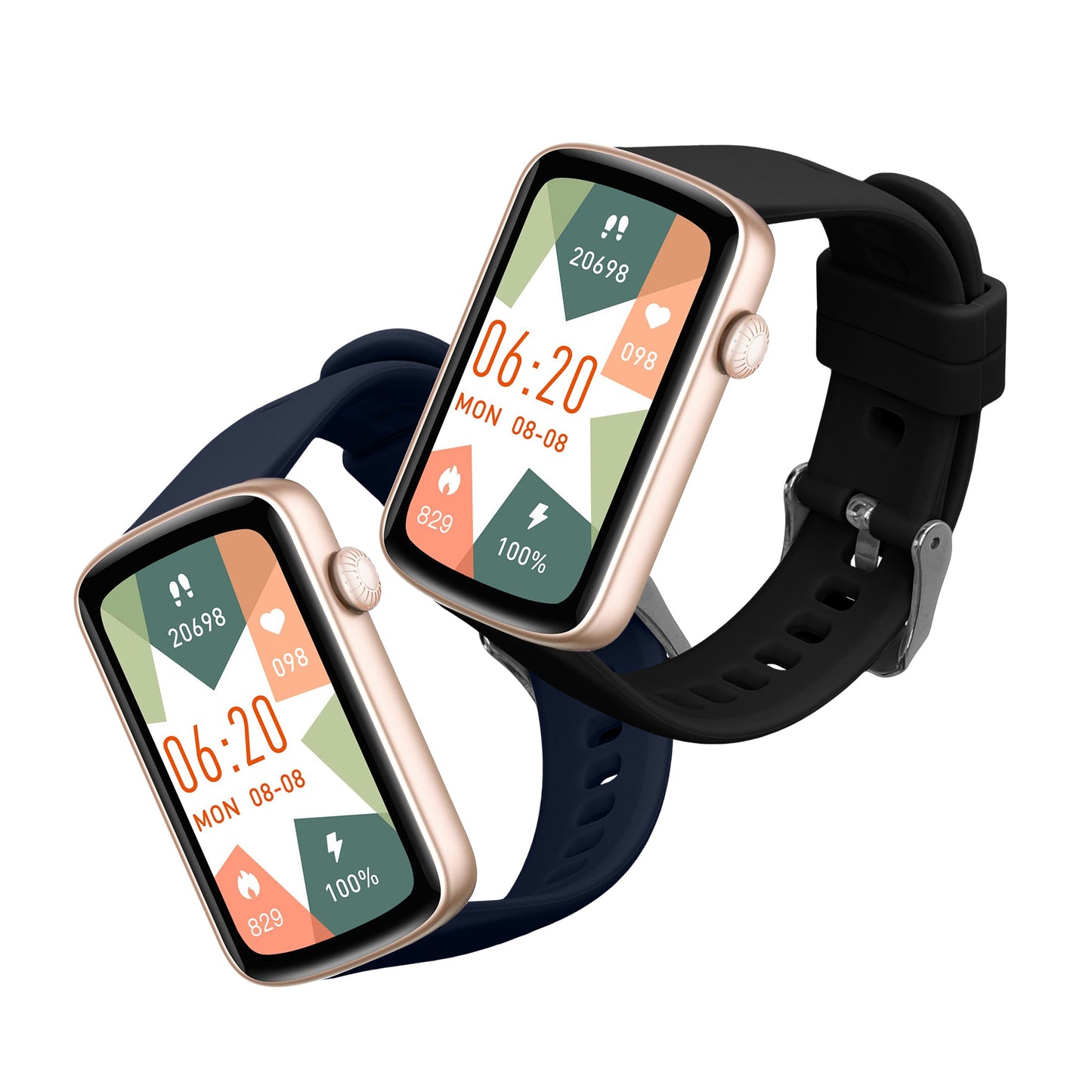 kwmobile Uhrenarmband für SHANG WING L2 Armband Fitnesstracker Band Set Ersatzarmband Smartwatch