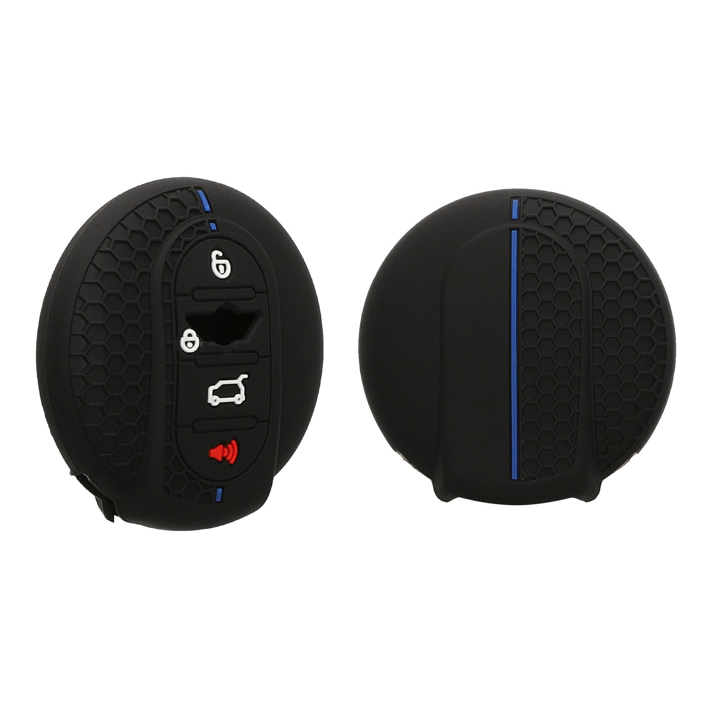 kwmobile Autoschlüssel Schutzhülle kompatibel mit Mini 3-Tasten Smart Key Autoschlüssel Hülle