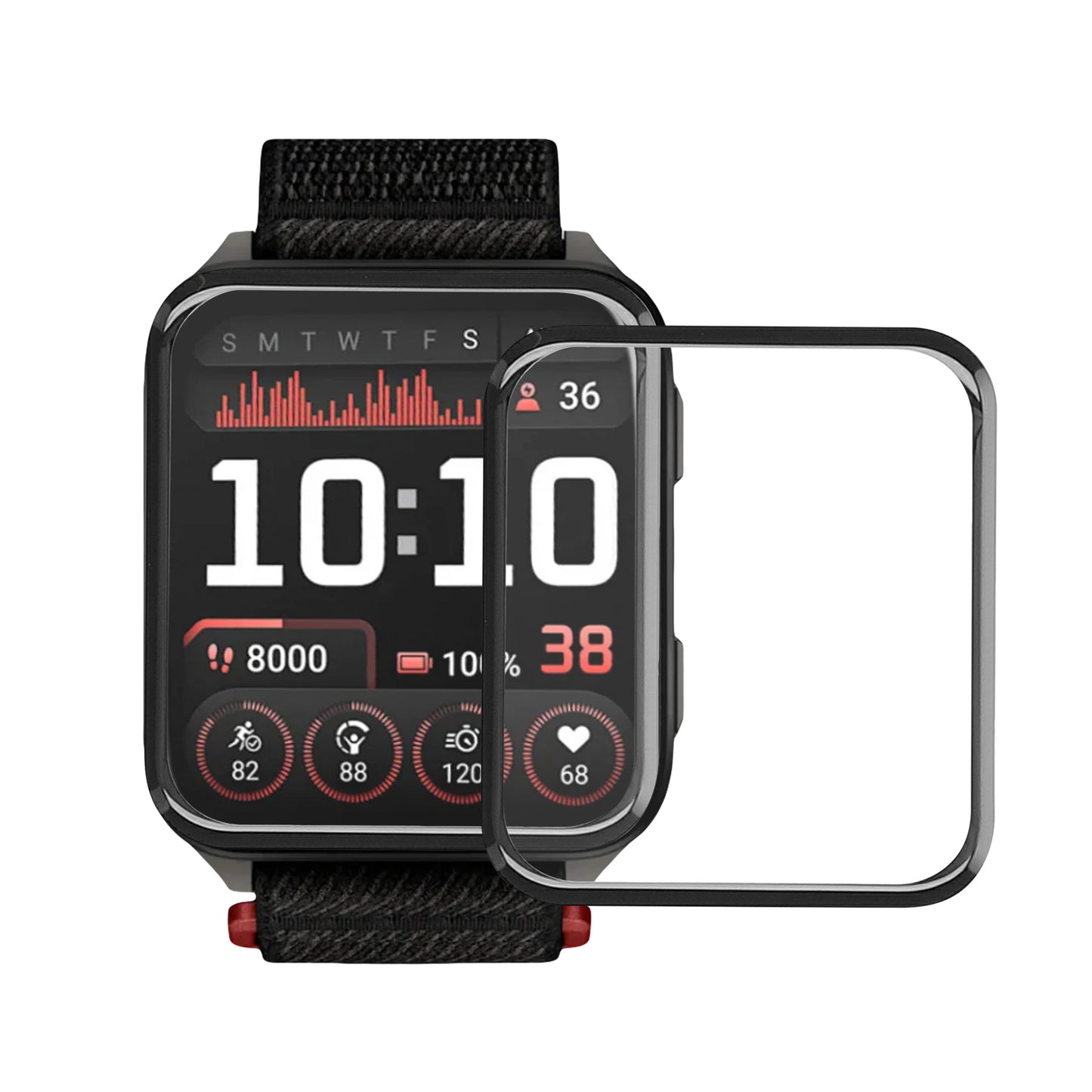 kwmobile Displayschutzfolie kompatibel mit Garmin Venu X1 Folie Schutzfolie für Fitness Tracker robuster Displayschutz