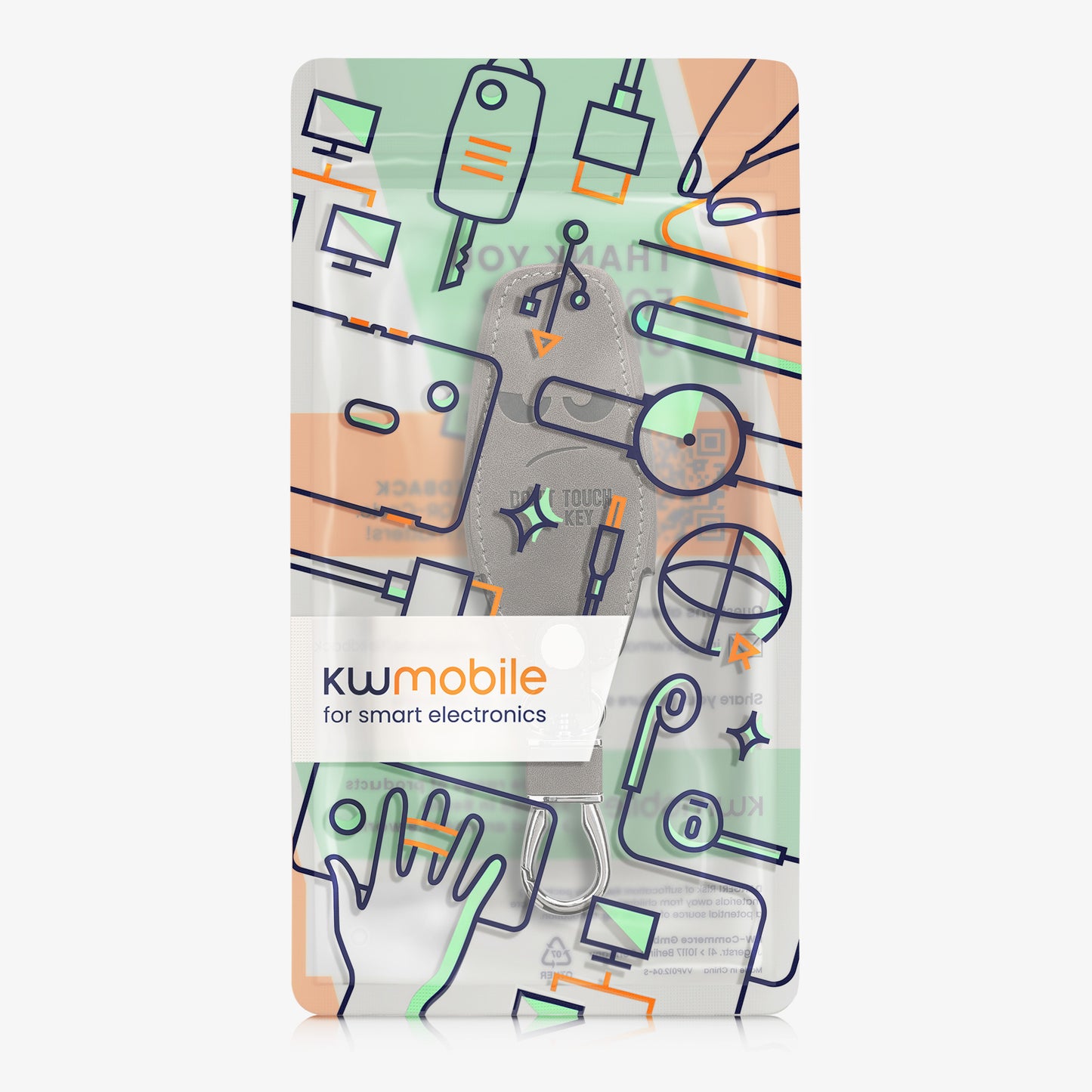 kwmobile Autoschlüssel Hülle kompatibel mit BYD Atto 3 / Sealion / Han / Tang / Dolphin / Seal - Kunstleder Schutzhülle Schlüsselhülle Cover