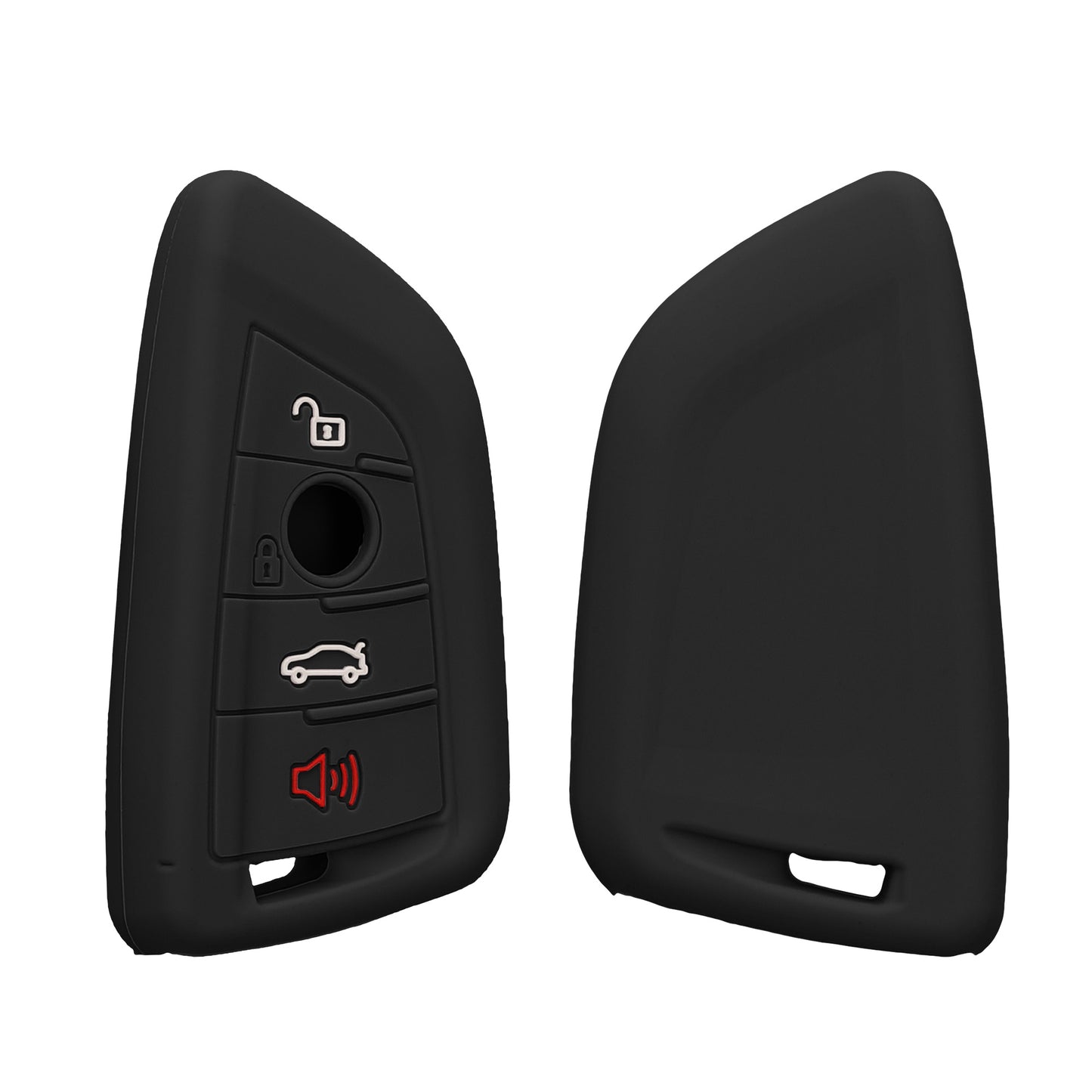 kwmobile Autoschlüssel Hülle kompatibel mit BMW 3-Tasten Smart Key Autoschlüssel