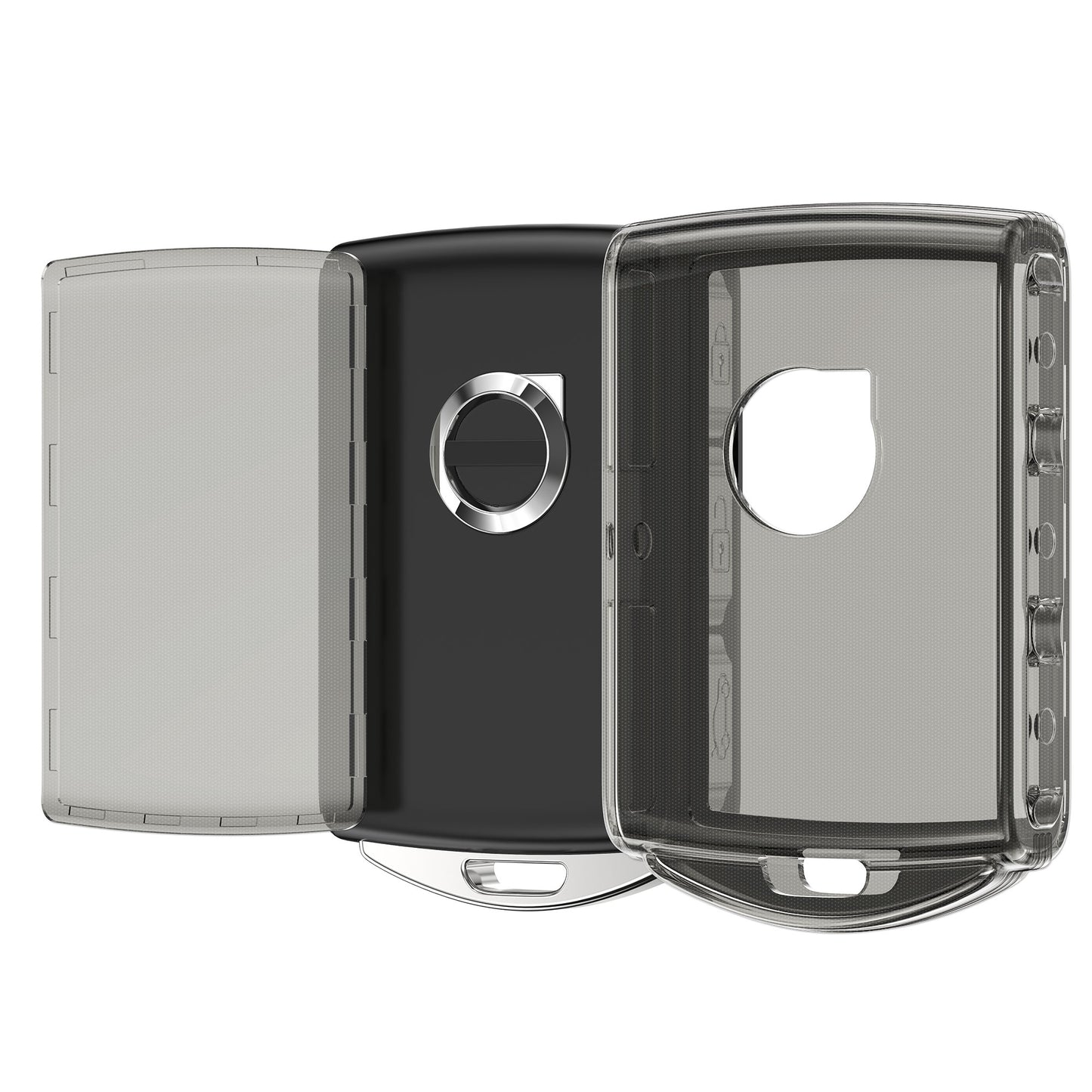 kwmobile Autoschlüssel Hülle kompatibel mit Volvo 4-Tasten Autoschlüssel Keyless Go
