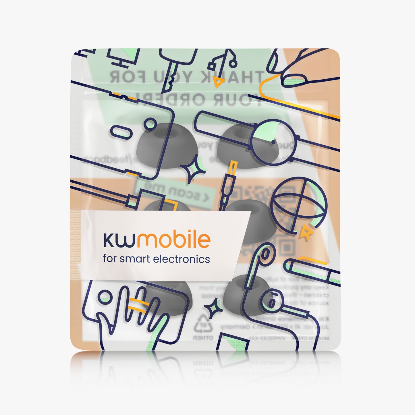 kwmobile Polster kompatibel mit JBL Tour Pro 3