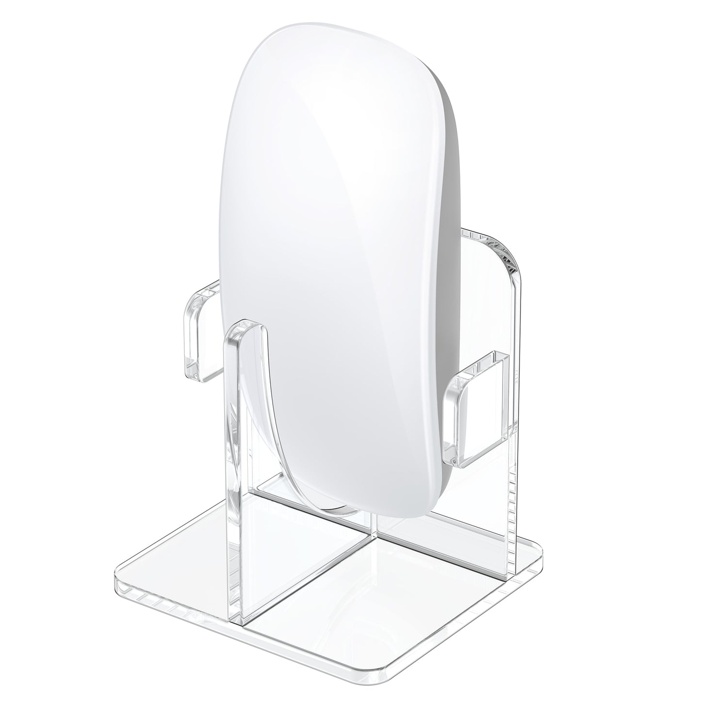 kwmobile Maushalter kompatibel mit Apple Magic Mouse 1 / Magic Mouse 2 / Logitech Pebble Wireless Ständer - Maus-Display-Ständer mit Antirutschfüßen