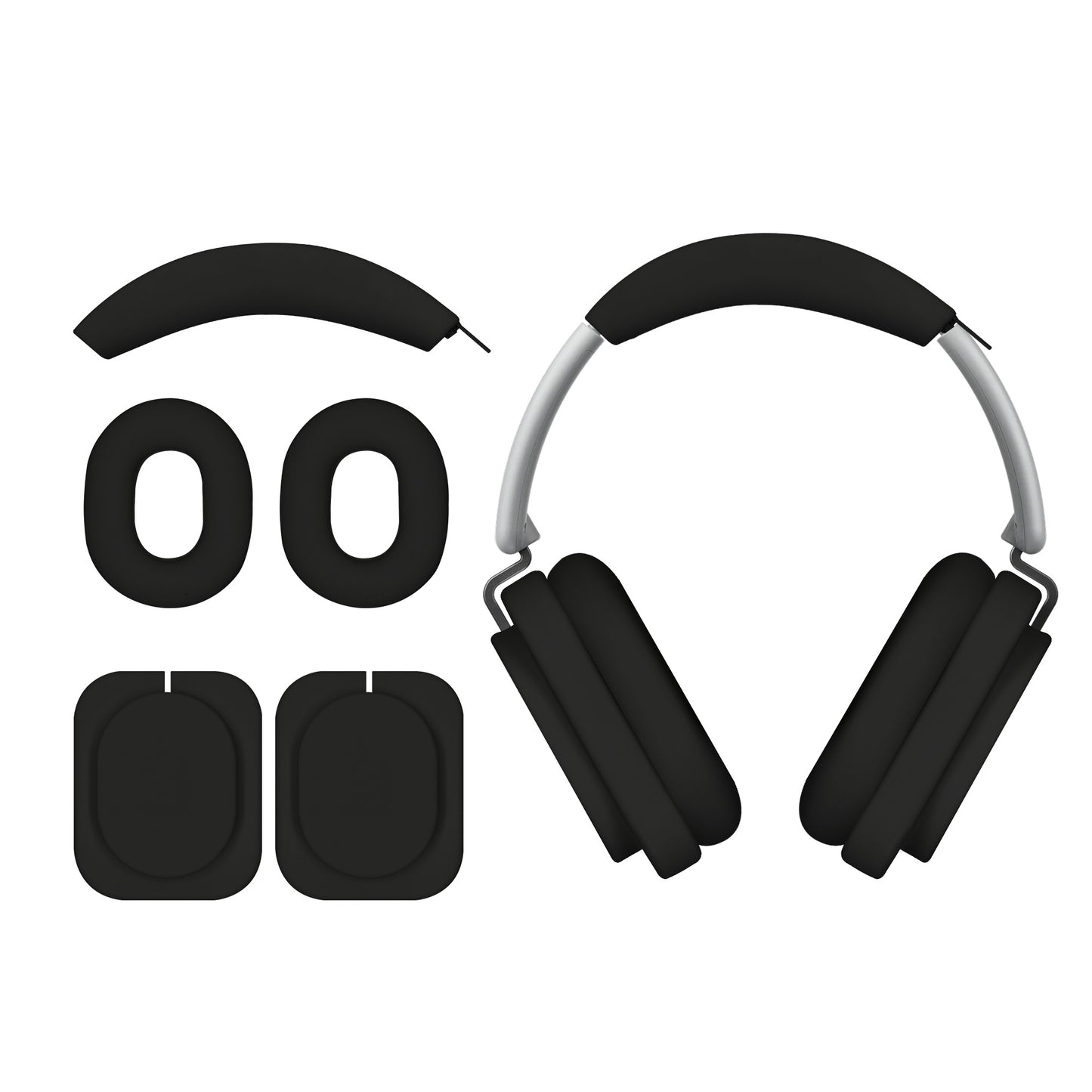 kwmobile 3in1 Kopfhörer Case für Over Ear Headphones kompatibel mit Nothing Headphone (1) Hülle