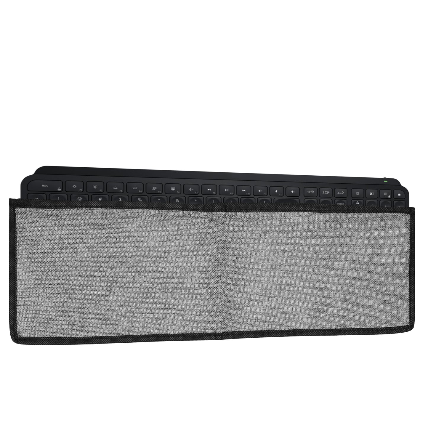 kwmobile Tastaturabdeckung kompatibel mit Logitech MX Keys Wireless Tastatur Hülle - Staubschutz Abdeckung mit Reißverschluss - Keyboard Cover