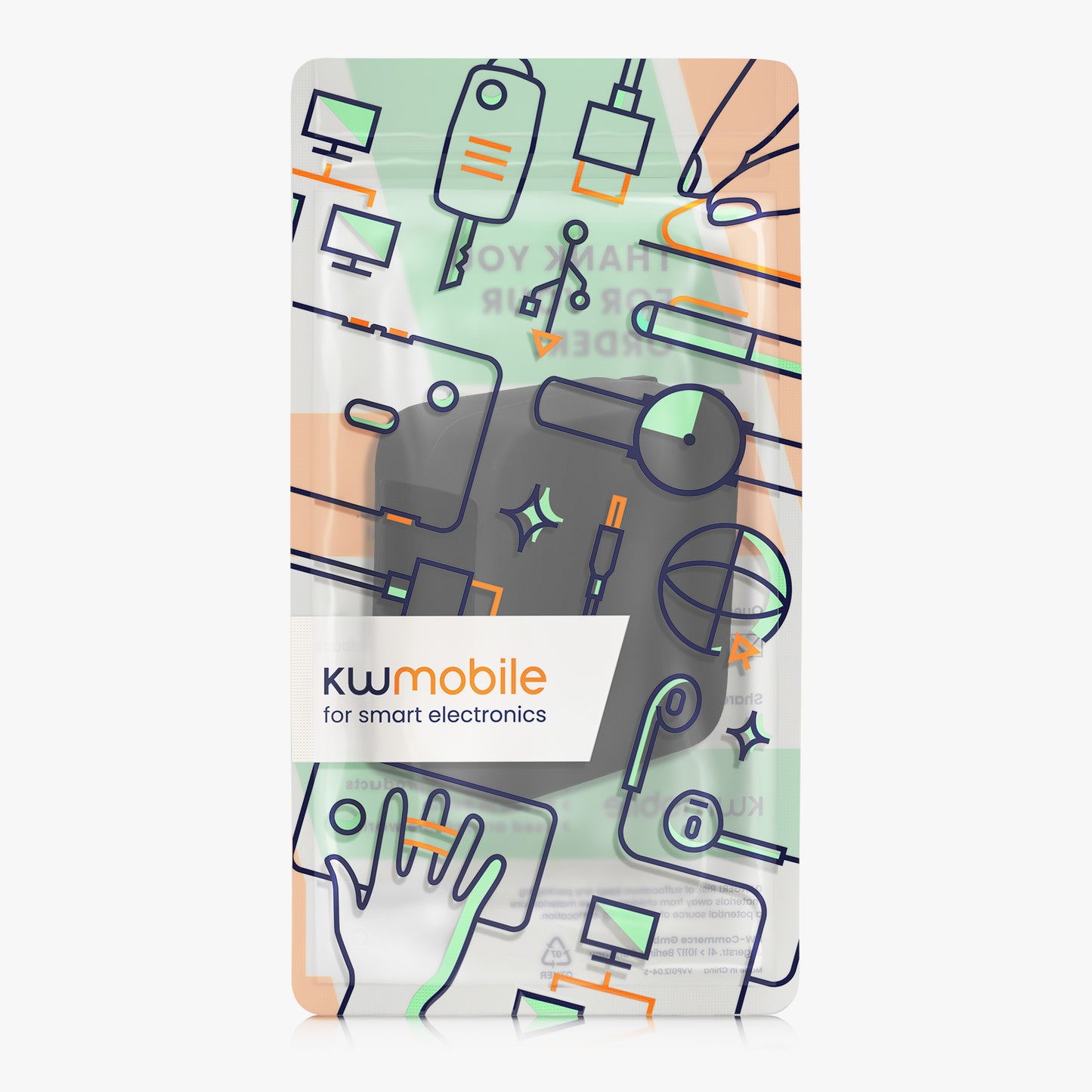kwmobile Hülle für UGREEN Nexode Pro 160W GaN Case - Powerbank Hülle für unterwegs - Tasche für Power Bank