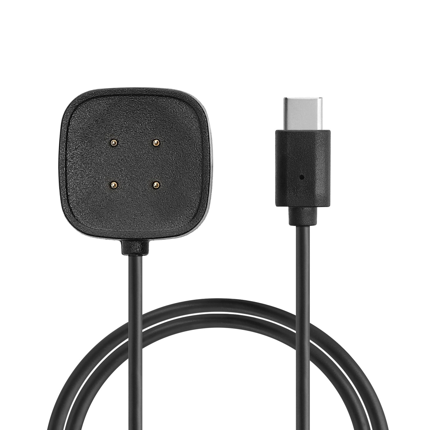 kwmobile USB C Ladekabel kompatibel mit Fitbit Versa 4 / Sense 2 / Versa 3 / Sense - Kabel Charger - Smart Watch Ersatzkabel - Fitnesstracker Aufladekabel