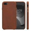 Leder Hülle kompatibel mit Apple iPhone SE (2022) / iPhone SE (2020) / iPhone 8 / iPhone 7