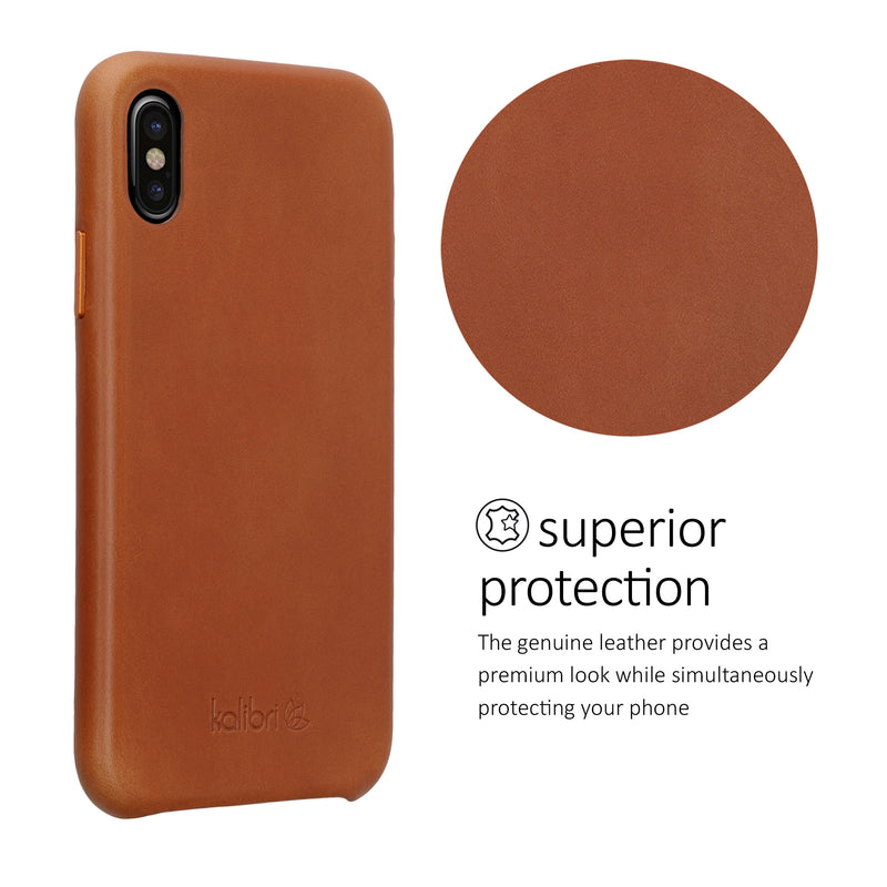 kalibri Schutzhülle kompatibel mit Apple iPhone X - Hardcover Handy Cover Case
