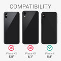 kalibri Schutzhülle kompatibel mit Apple iPhone X - Hardcover Handy Cover Case