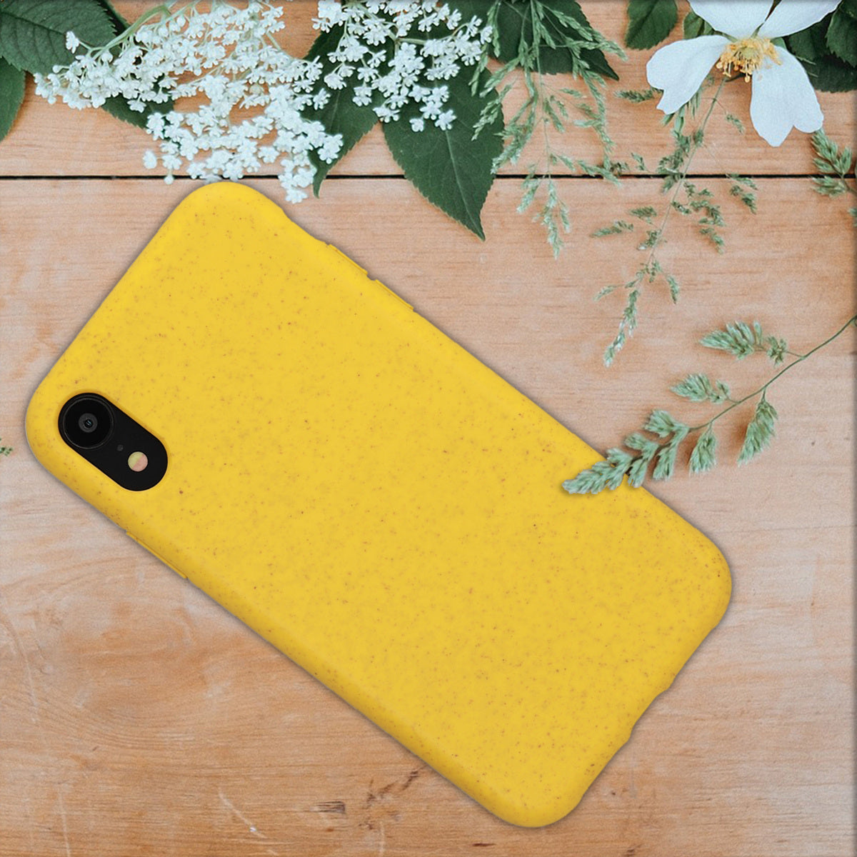 iPhone XR Handyhülle Naturfaser Matt