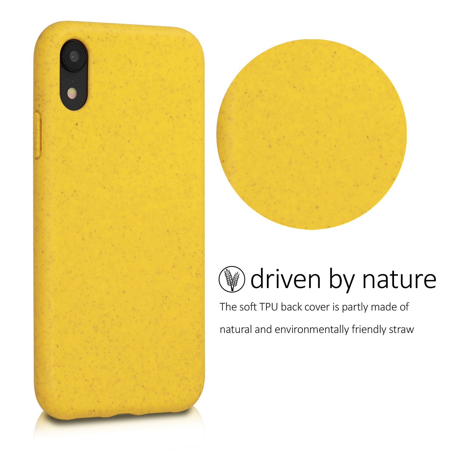 iPhone XR Handyhülle Naturfaser Matt