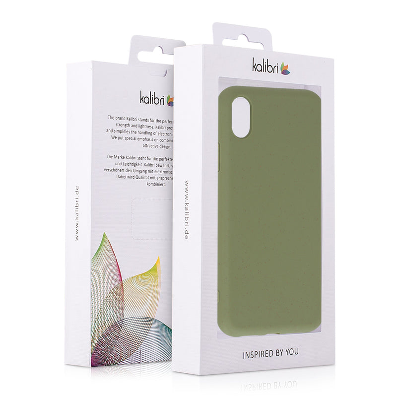 iPhone XR Handyhülle Naturfaser Matt