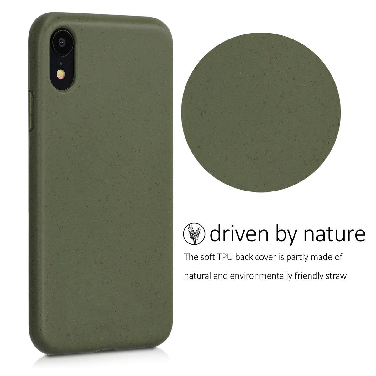 iPhone XR Handyhülle Naturfaser Matt