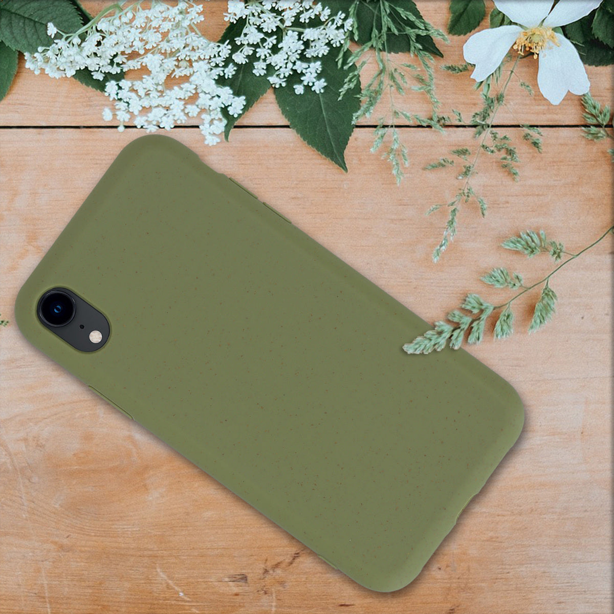 iPhone XR Handyhülle Naturfaser Matt